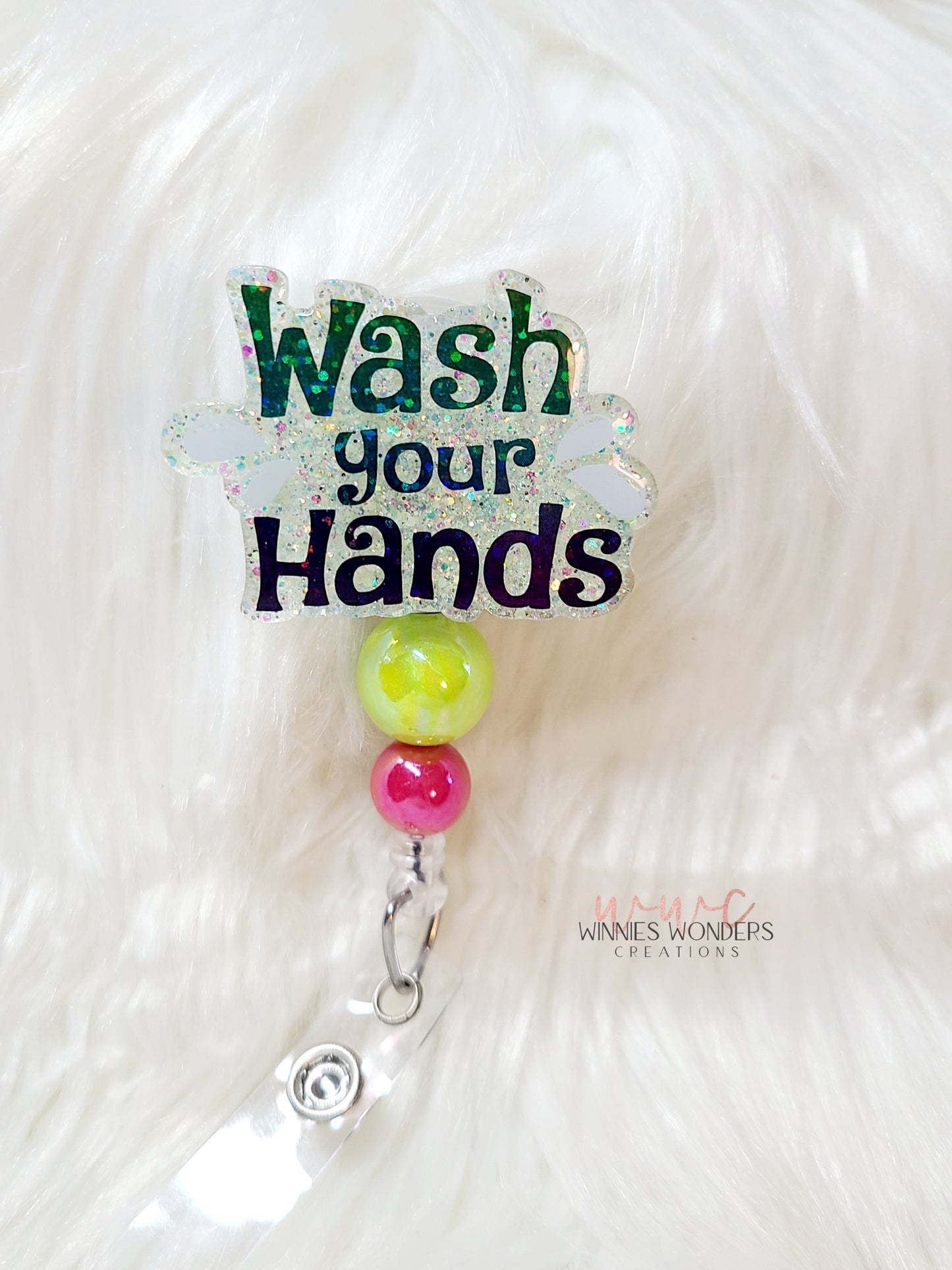 Wash your Hands Badge Reel