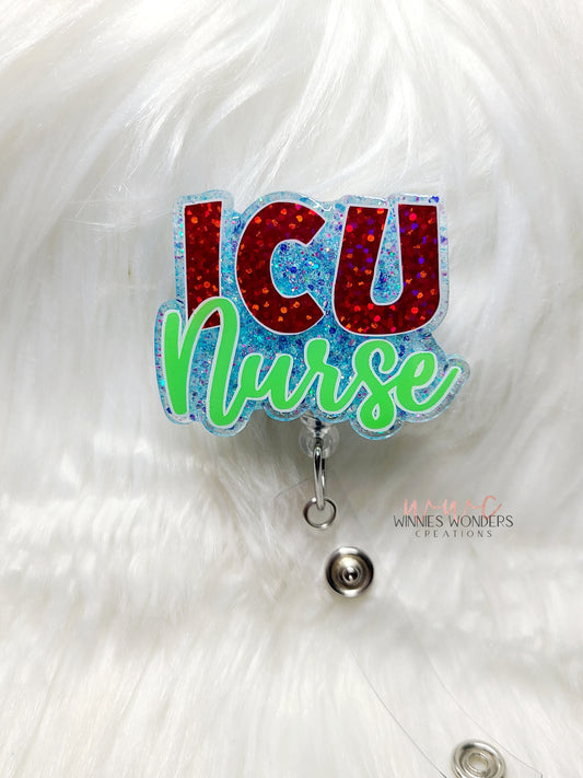 ICU Nurse Badge Reel