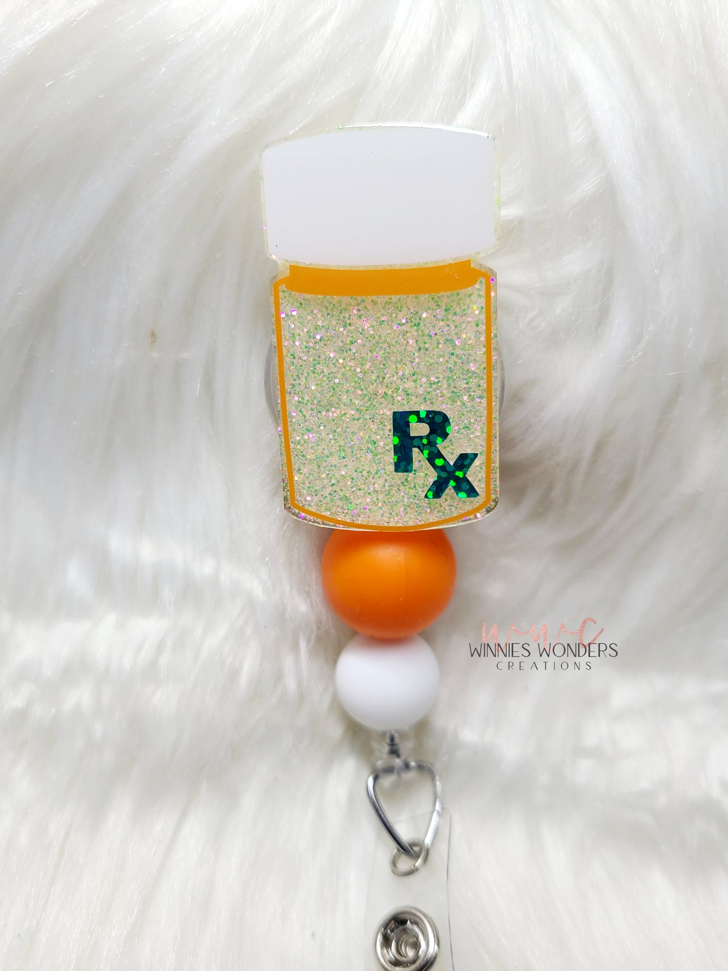 Pill Bottle Badge Reel