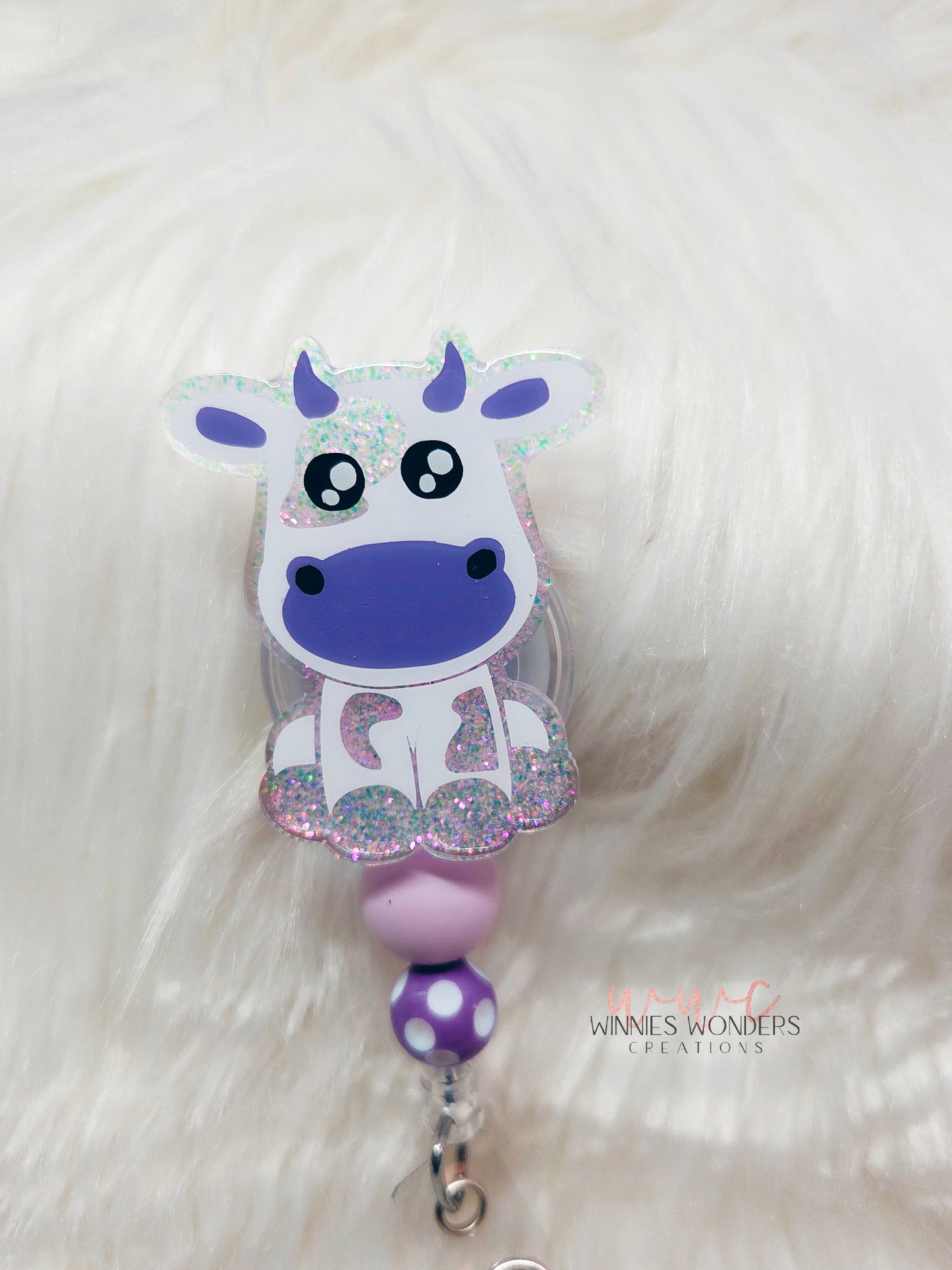 Purple Cow Badge Reel