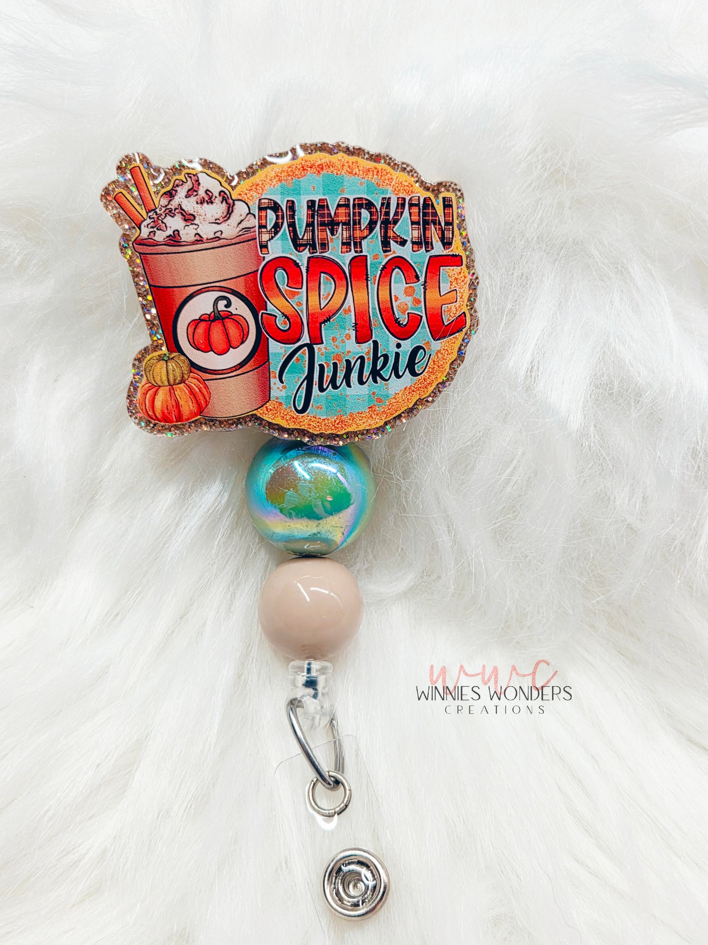 Pumpkin Spice Junkie Badge Reel