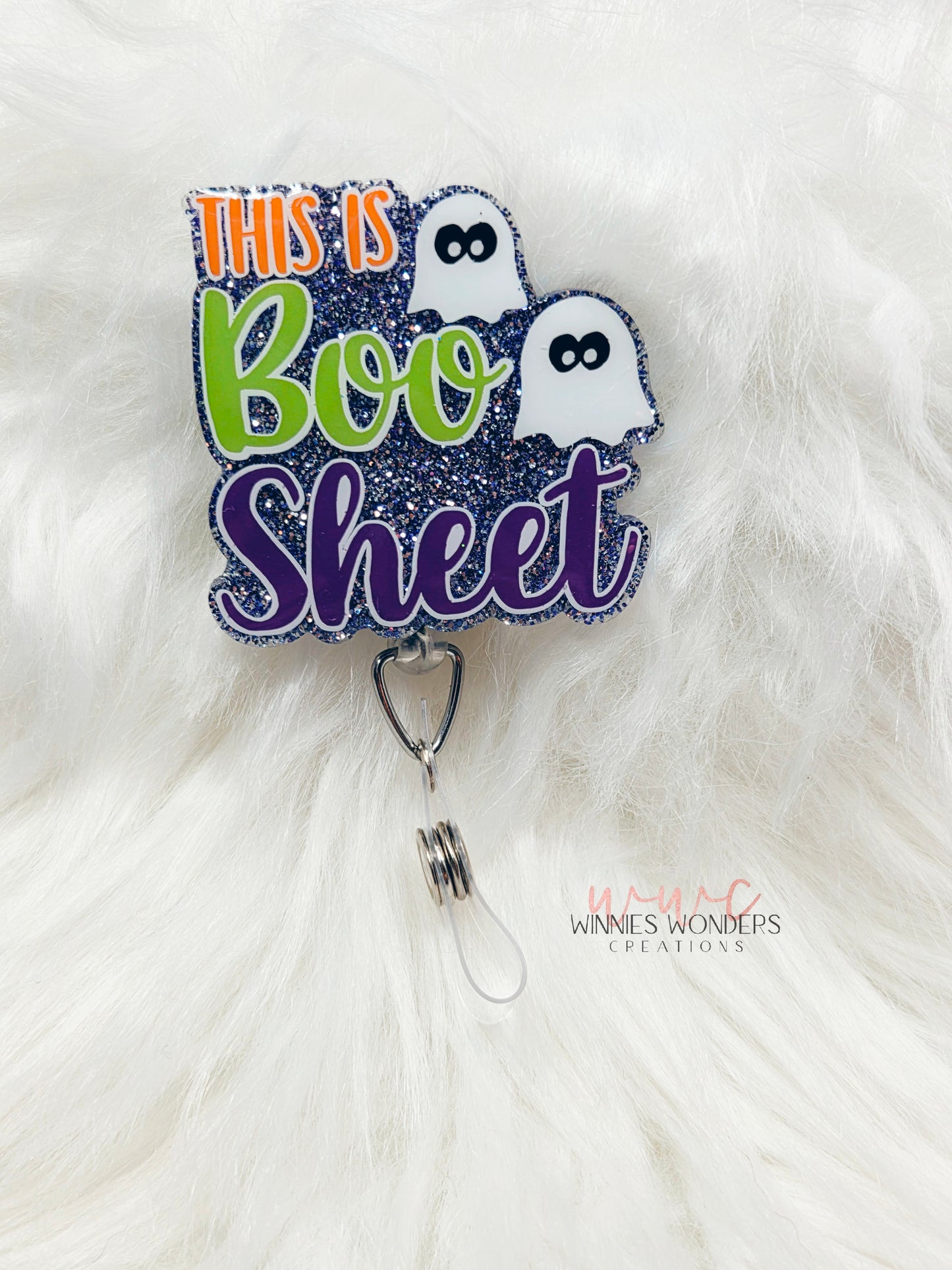 This is Boo Sheet Badge Reel