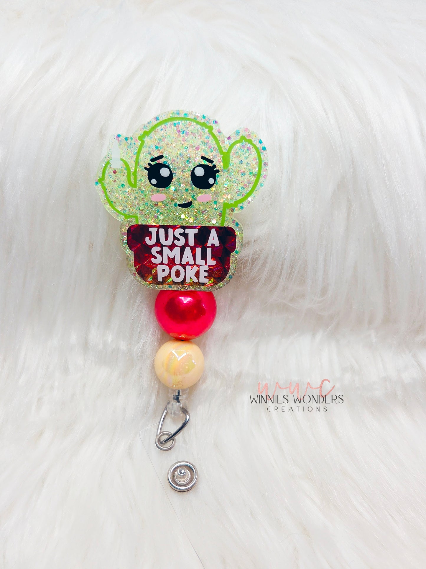 Just a Small Poke Badge Reel