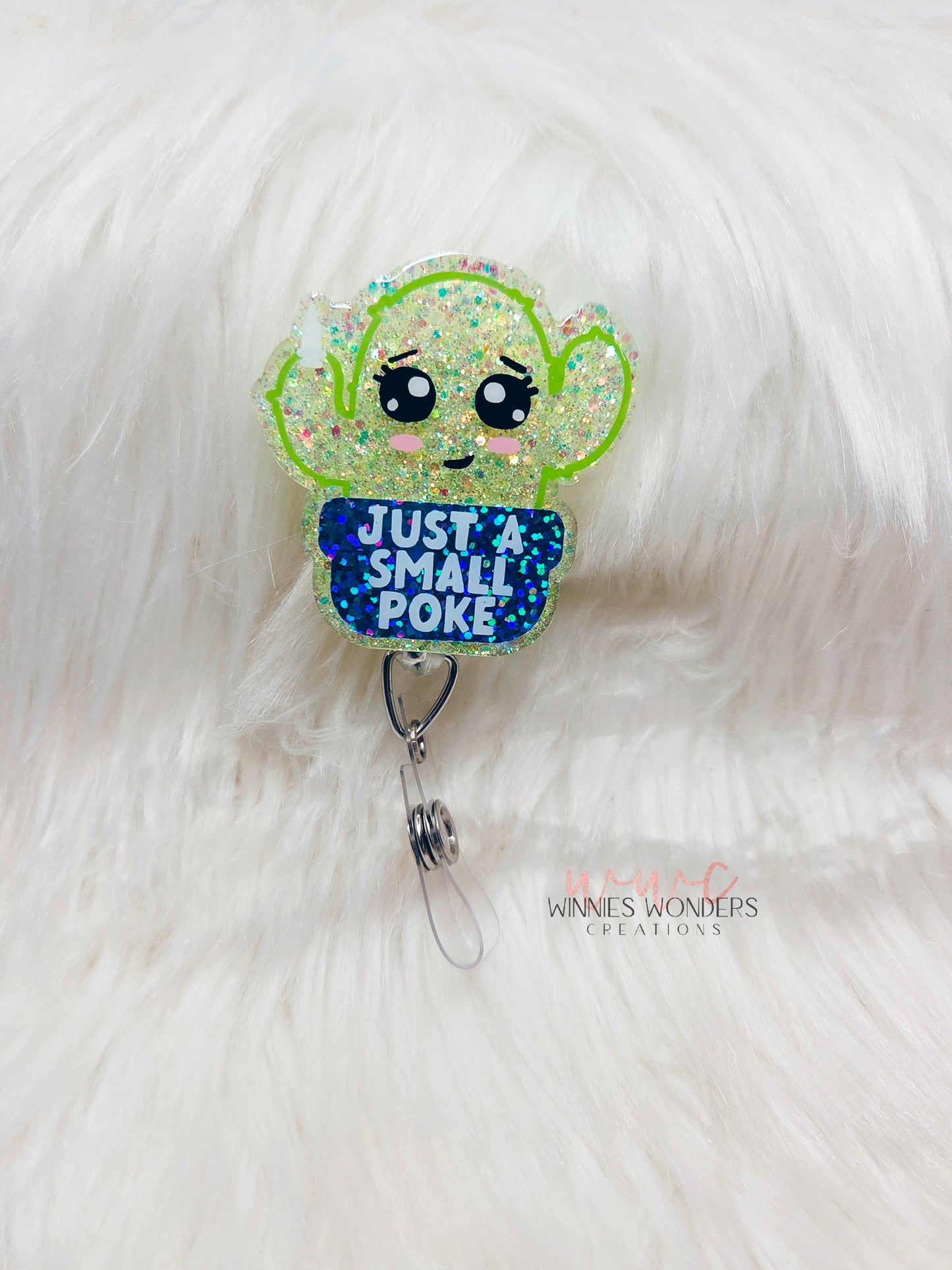 Just a Small Poke Badge Reel