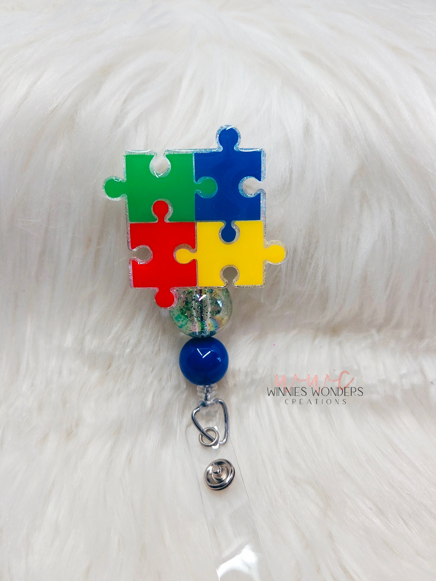 Autism Awareness Badge Reel