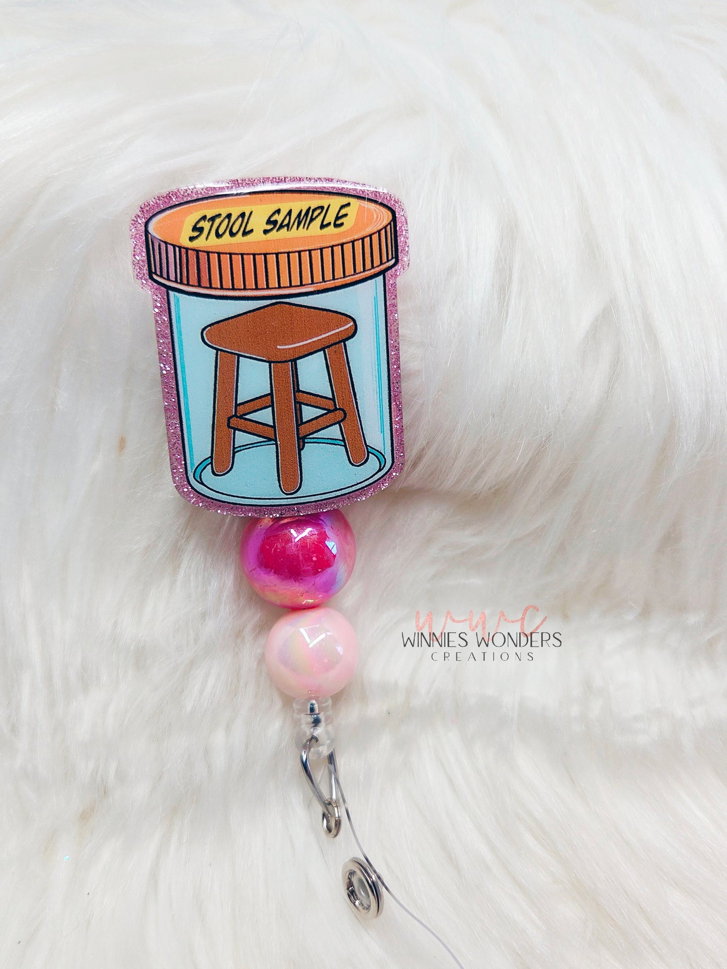 Stool Sample Badge Reel