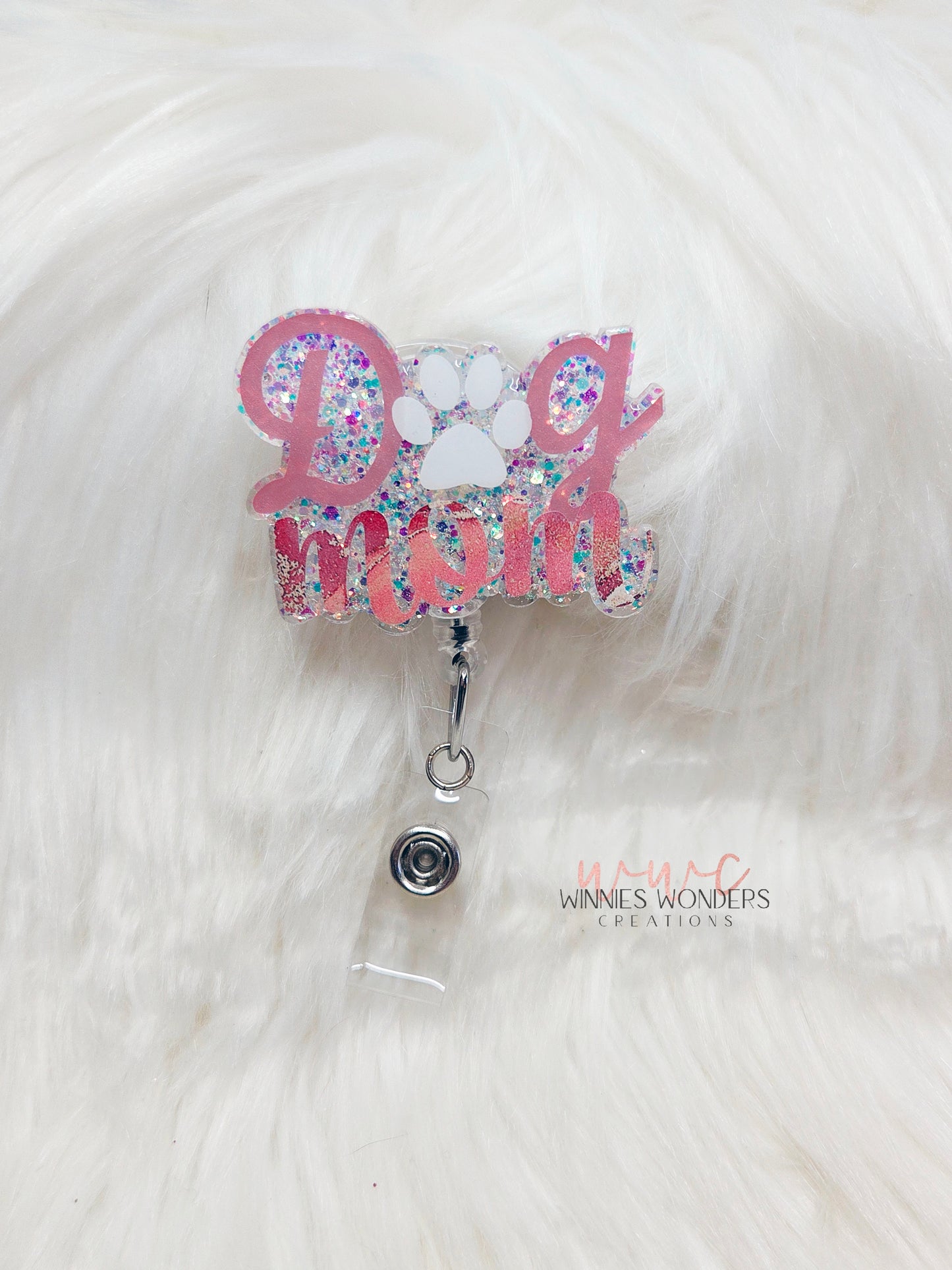 Dog Mom Badge Reel