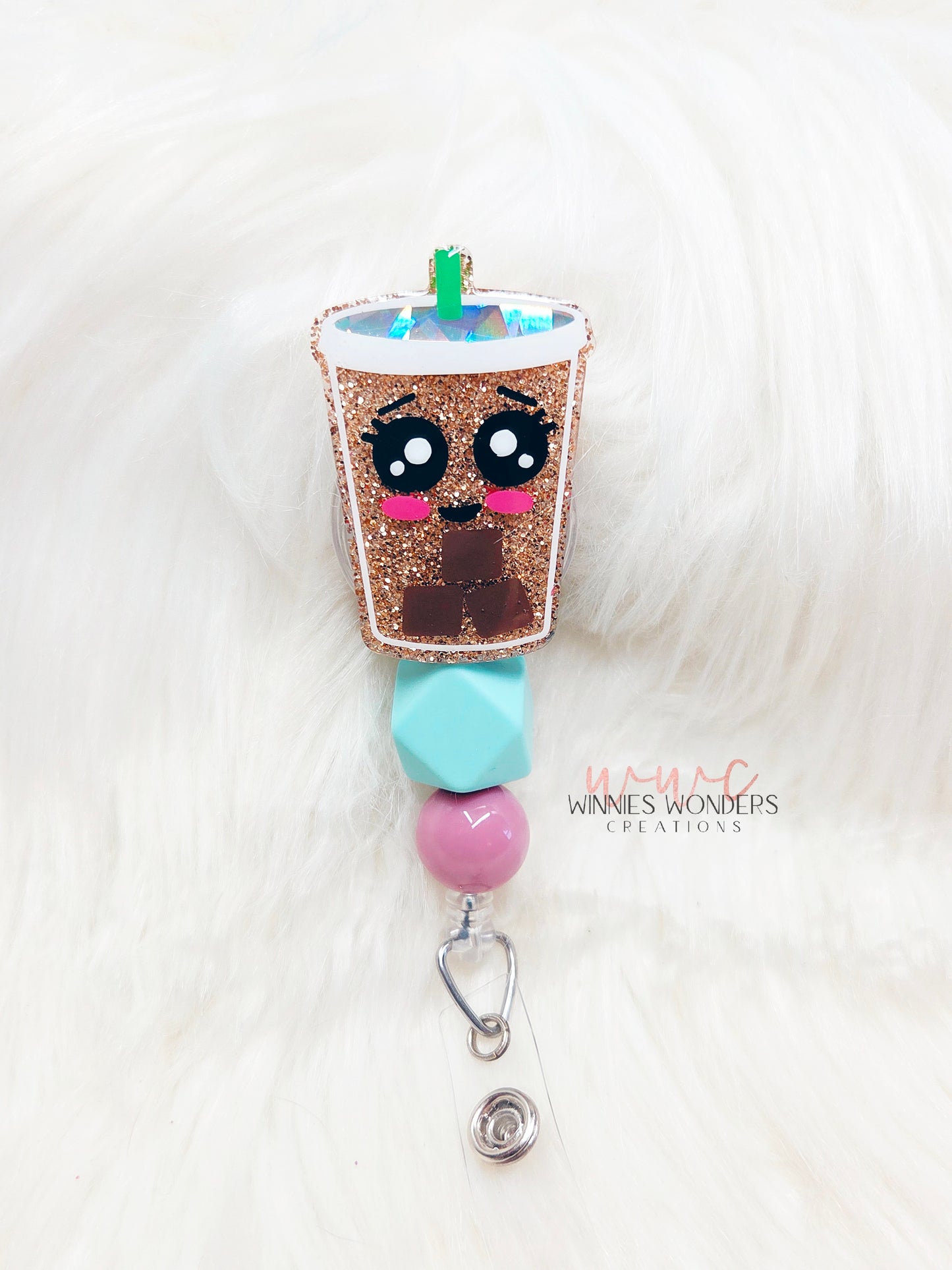 Iced Coffee Badge Reel