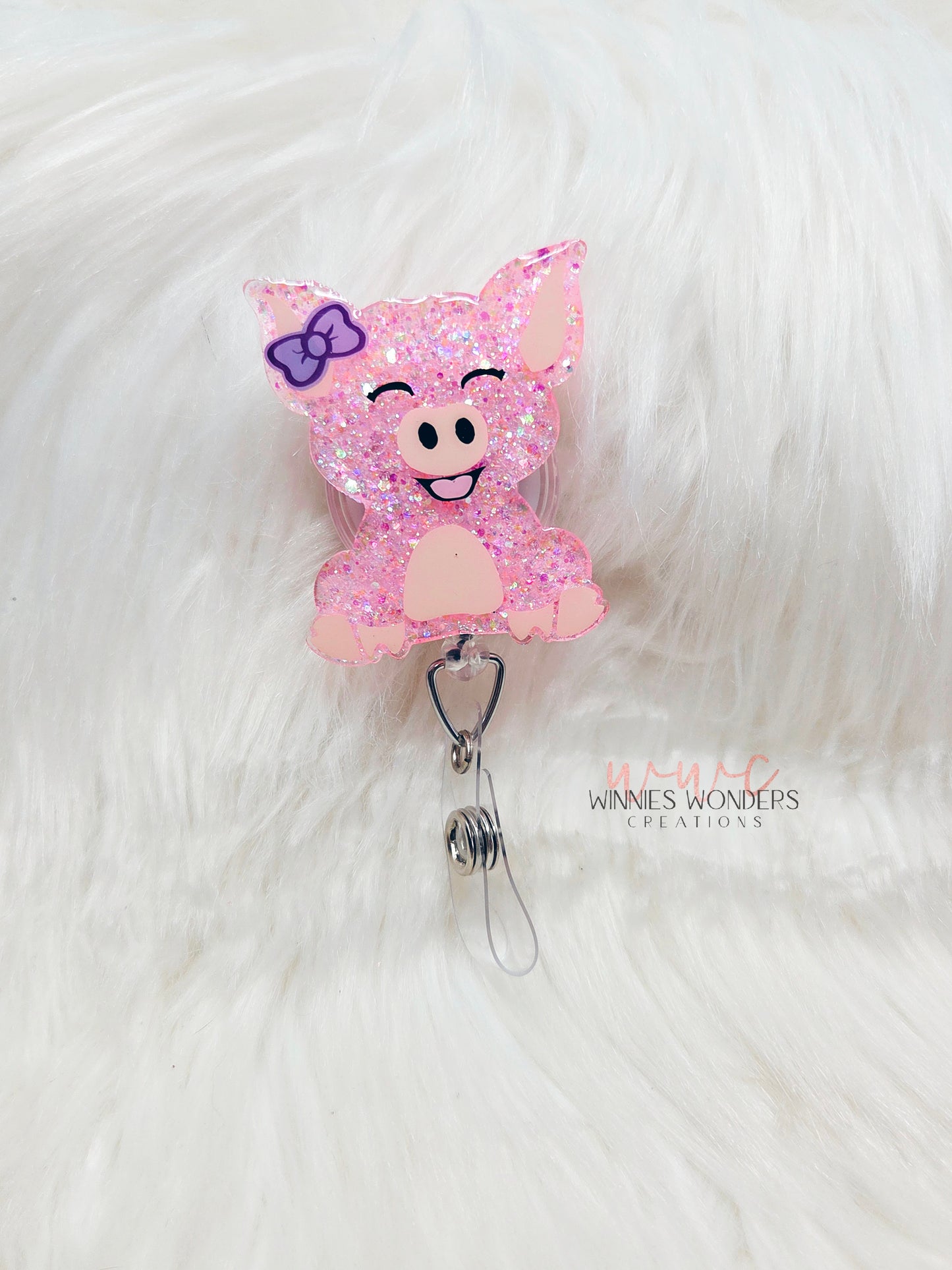 Pig Badge Reel