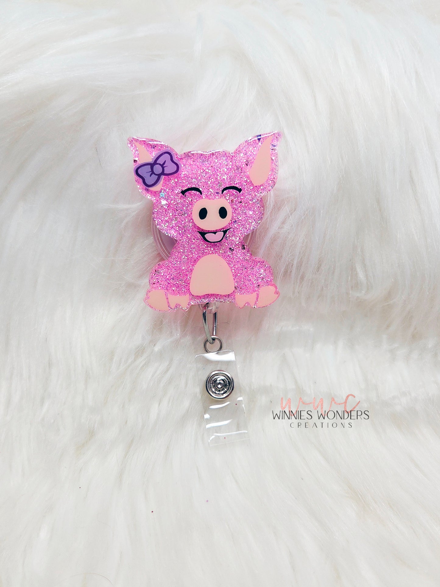 Pig Badge Reel