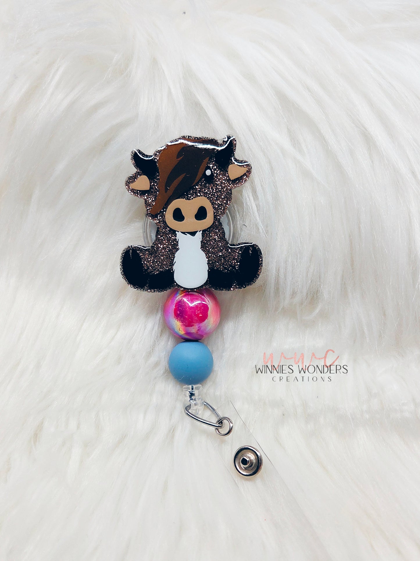 Highland Cow Badge Reel