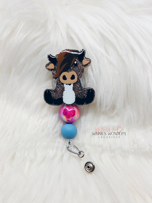 Highland Cow Badge Reel