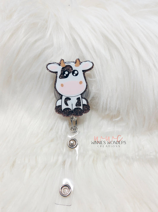 Cow Badge Reel