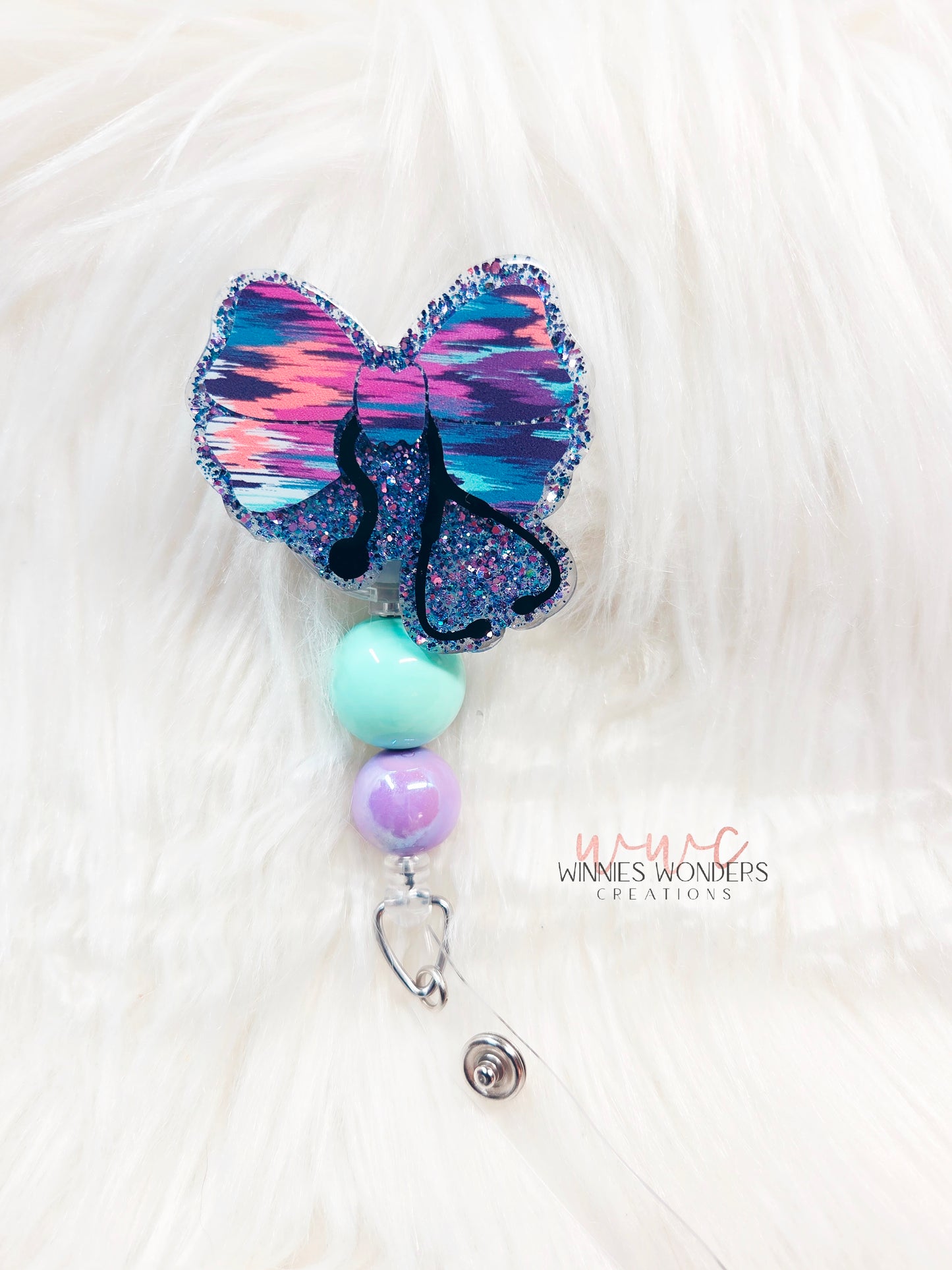 Bow Stethoscope Badge Reel