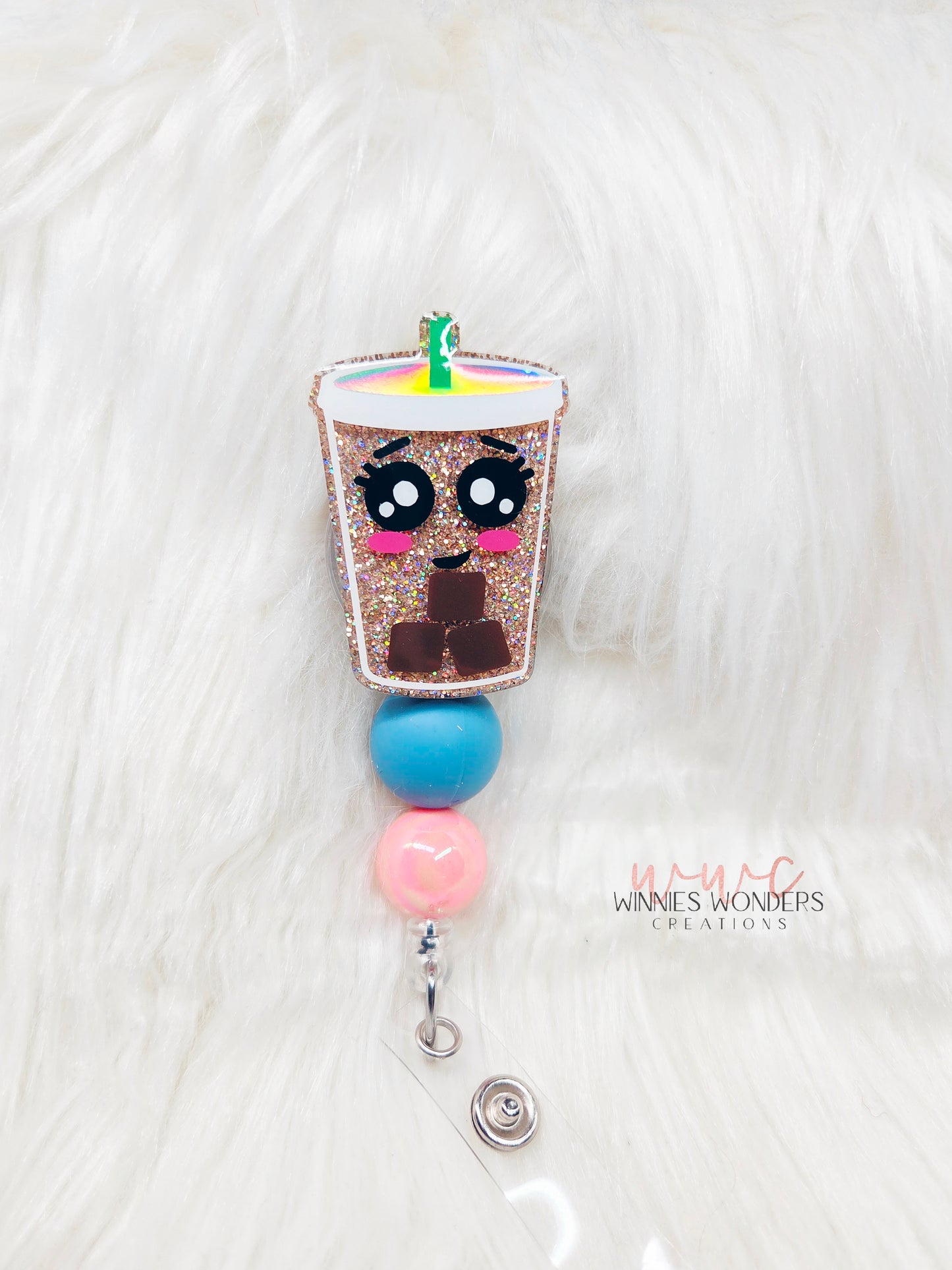 Iced Coffee Badge Reel