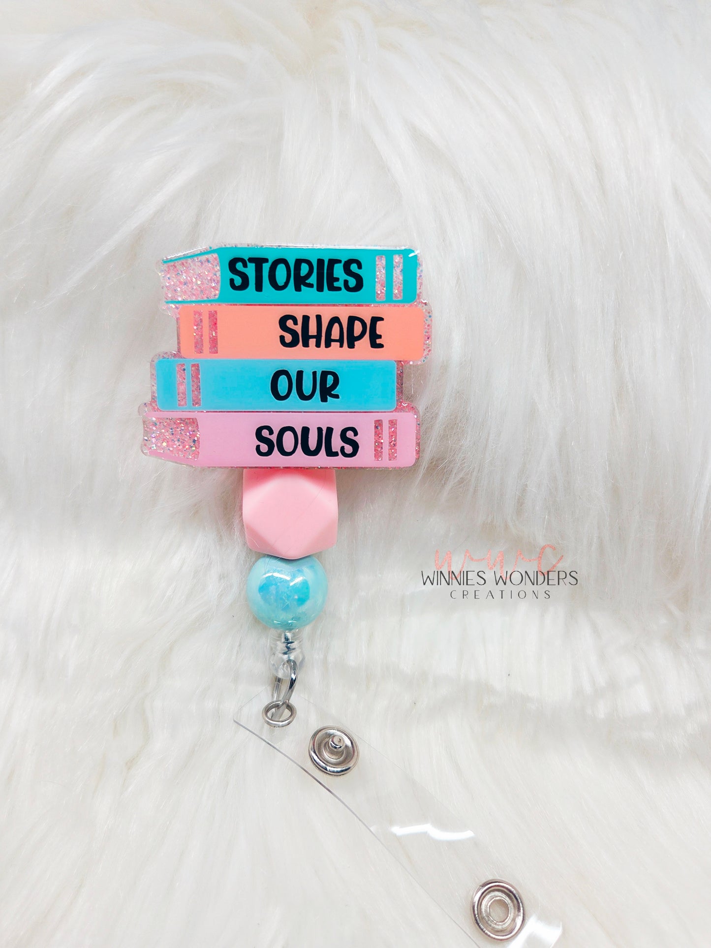 Stacked Books-Stories shape our Souls Badge Reel