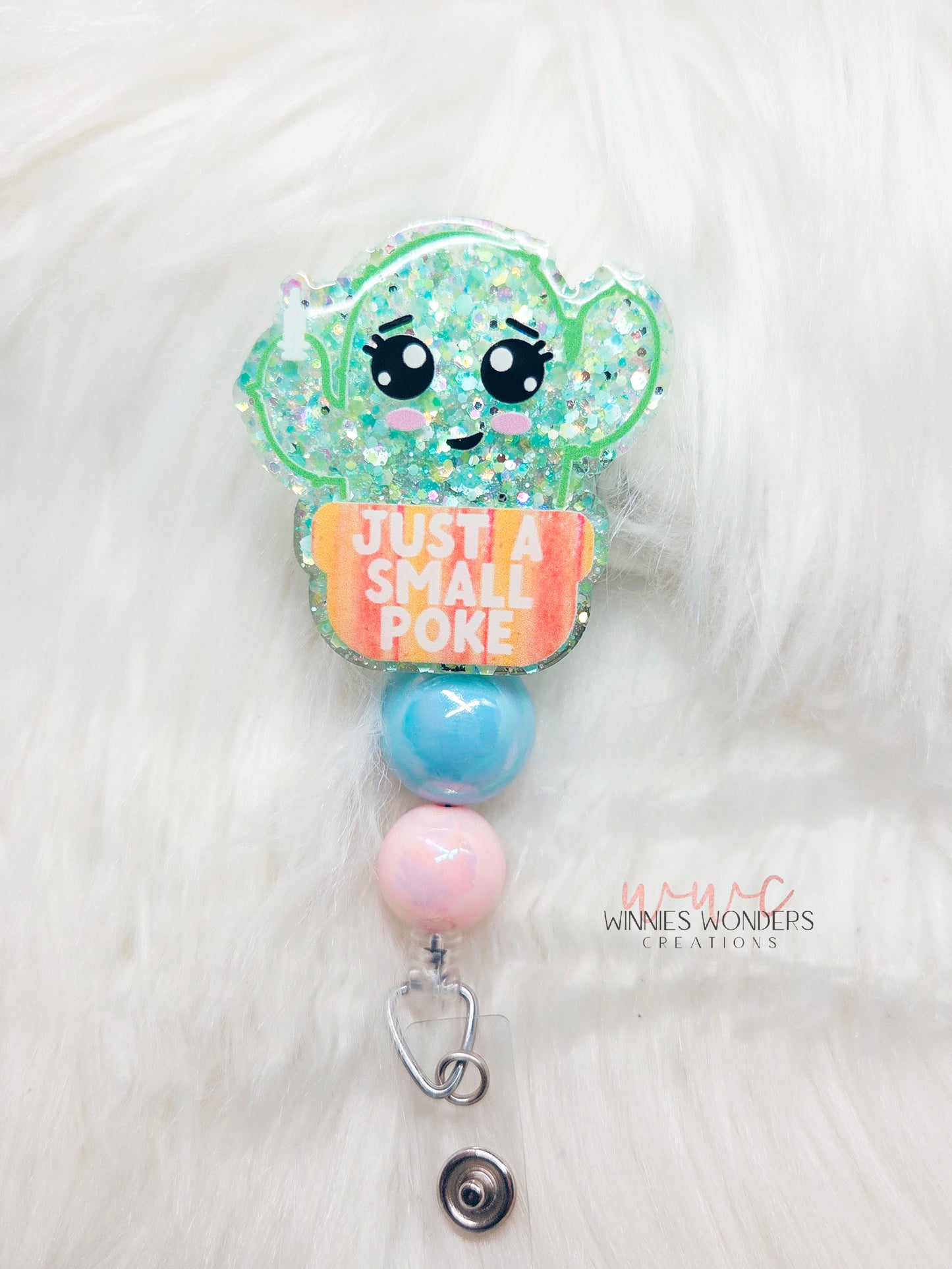Just a Small Poke Badge Reel