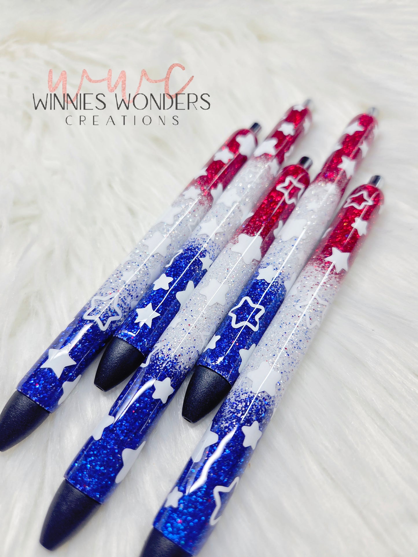 Patriotic Glitter Pens