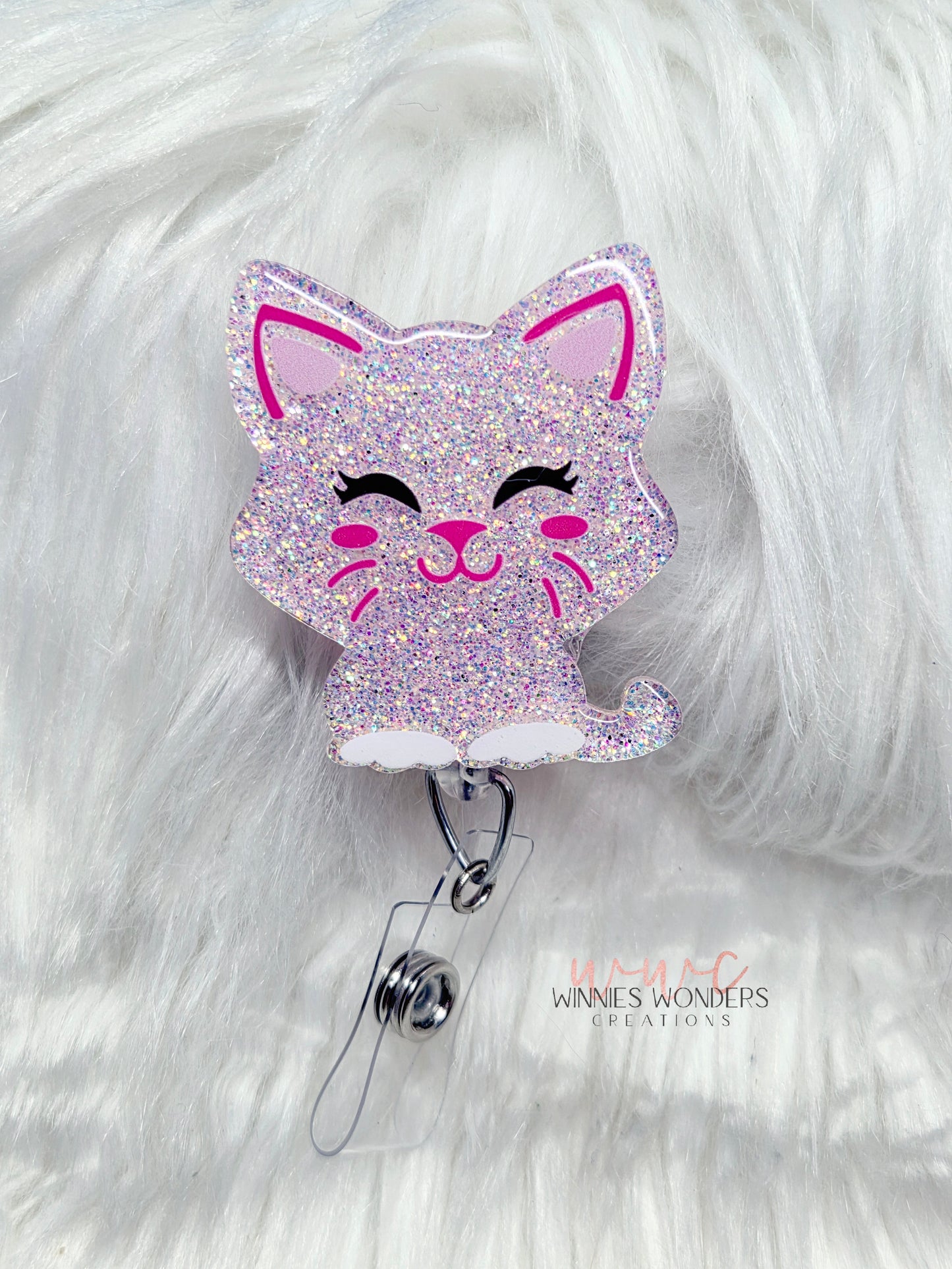 Cat Badge Reel