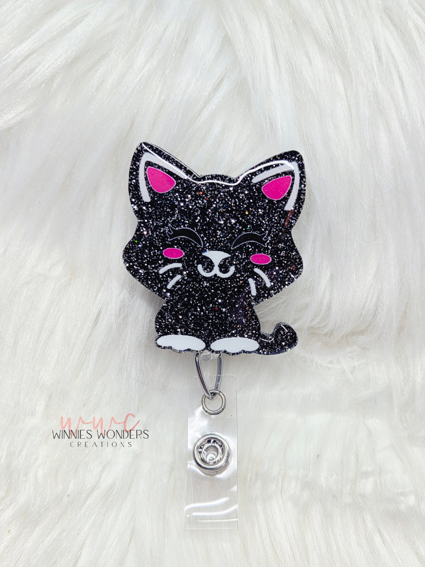 Cat Badge Reel