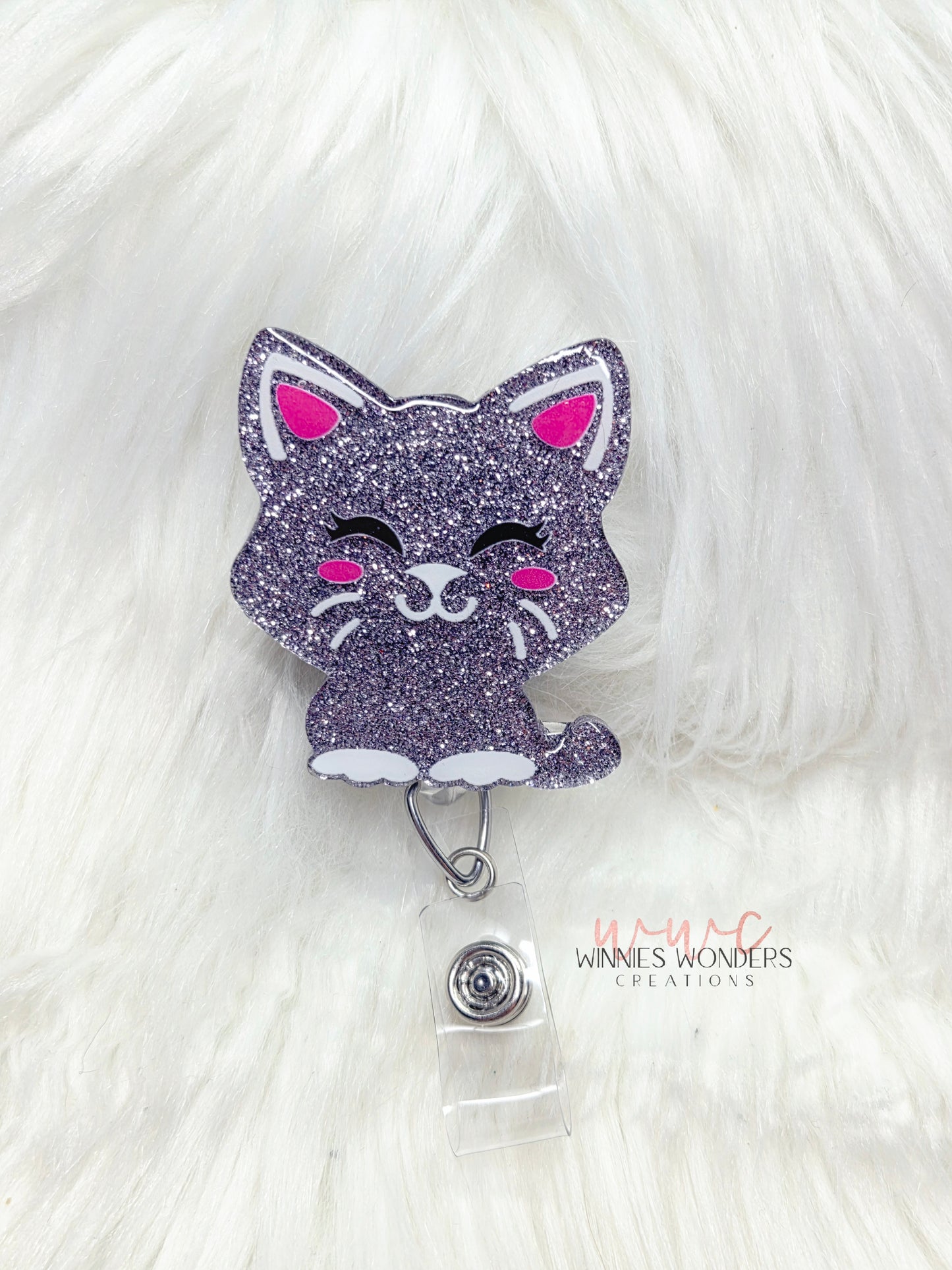 Cat Badge Reel