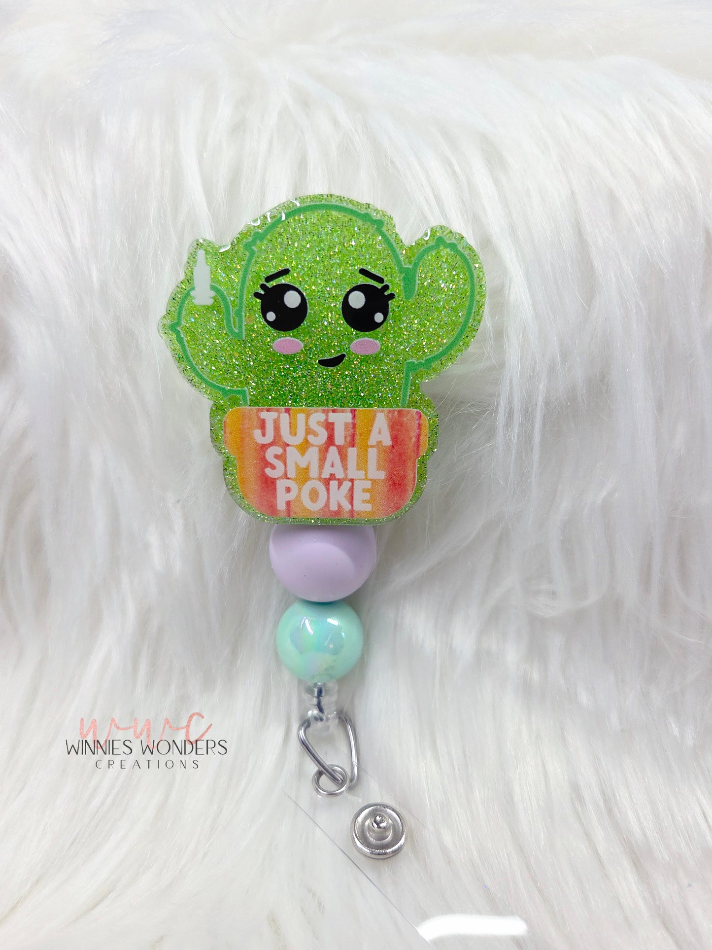 Just a Small Poke Badge Reel