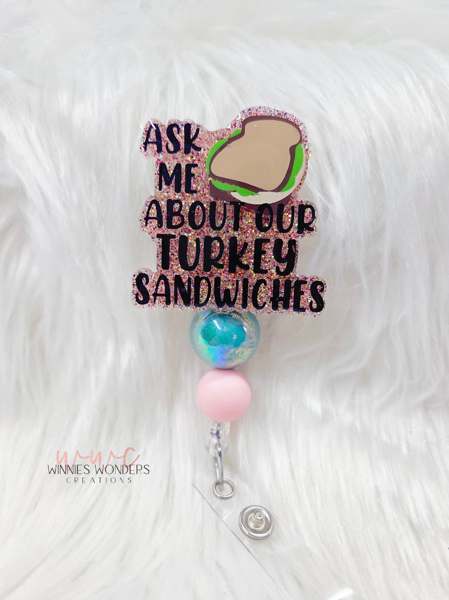 Turkey Sandwich Badge Reel