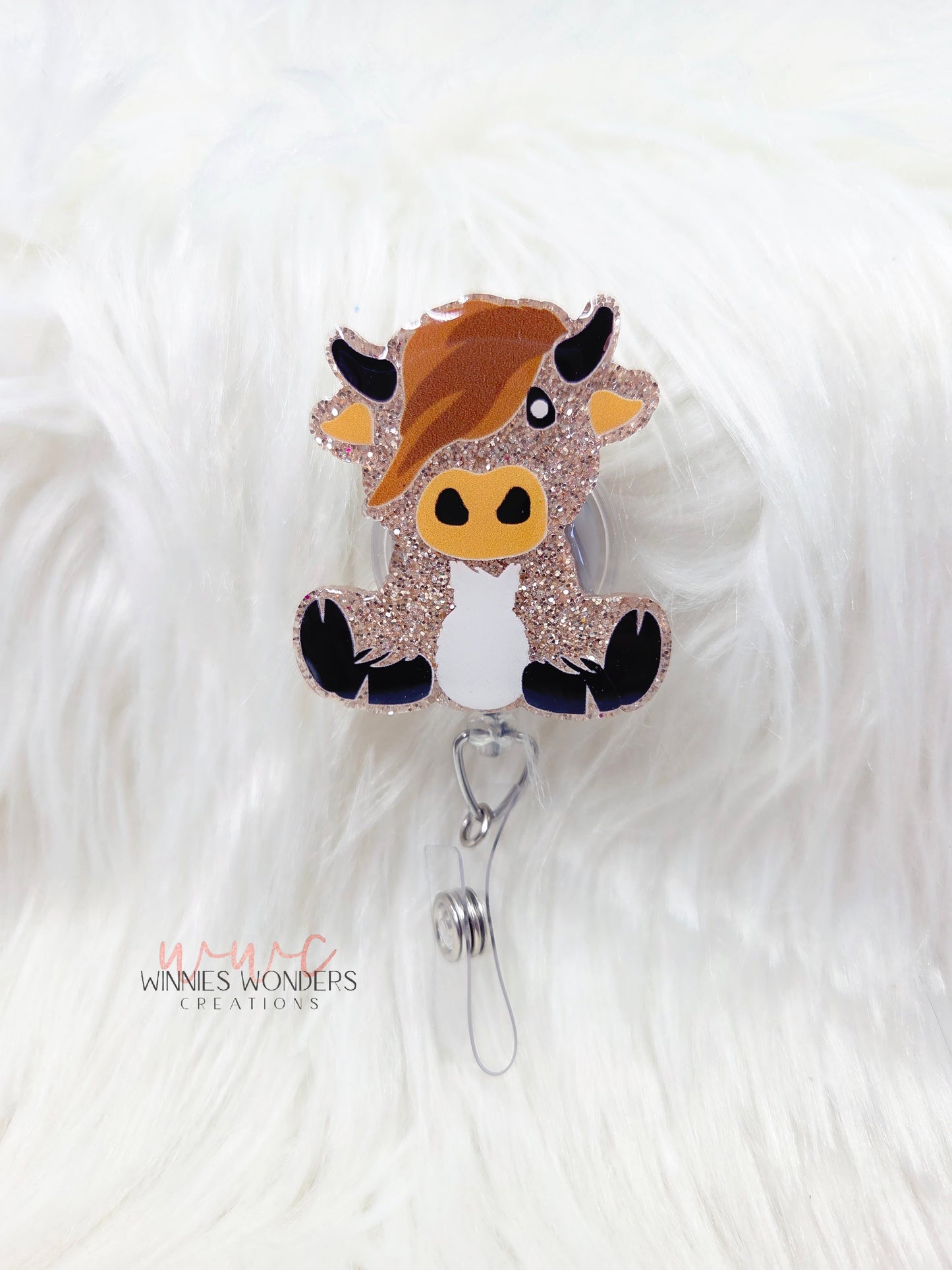Highland Cow Badge Reel