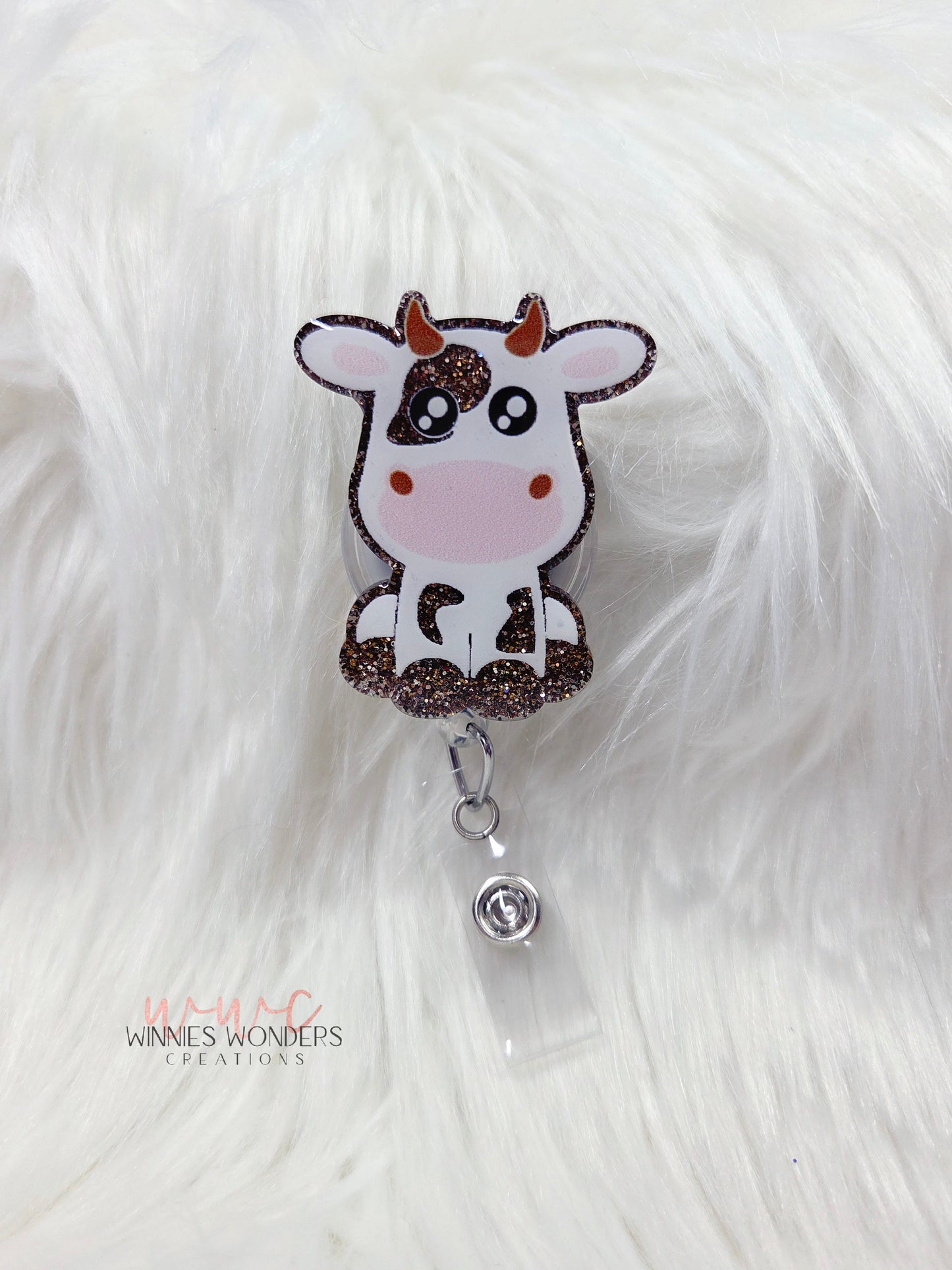 Cow Badge Reel