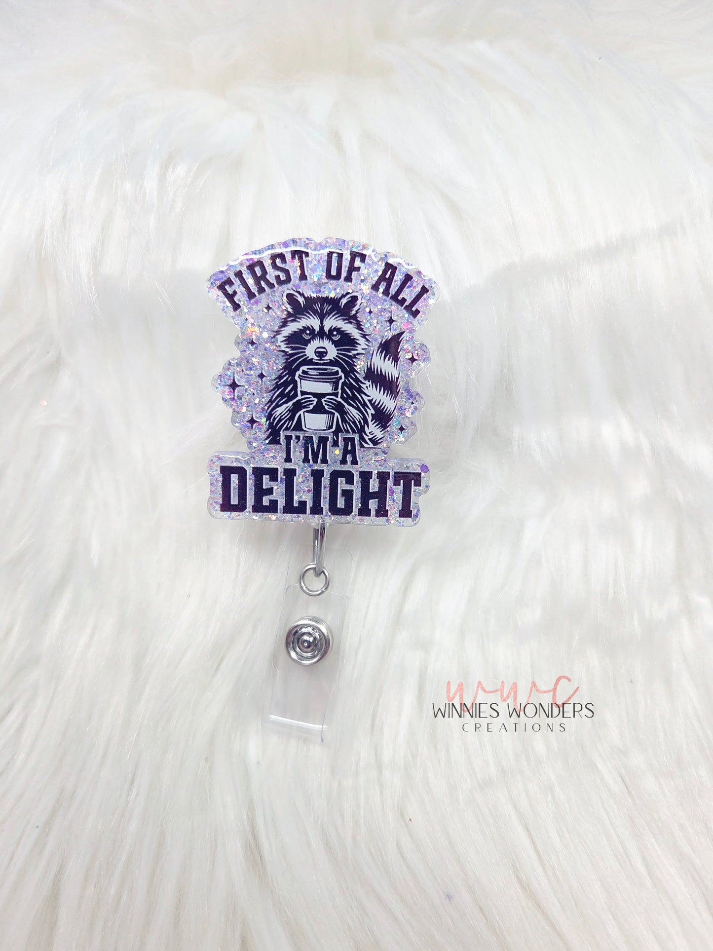 First of all ima delight Badge Reel
