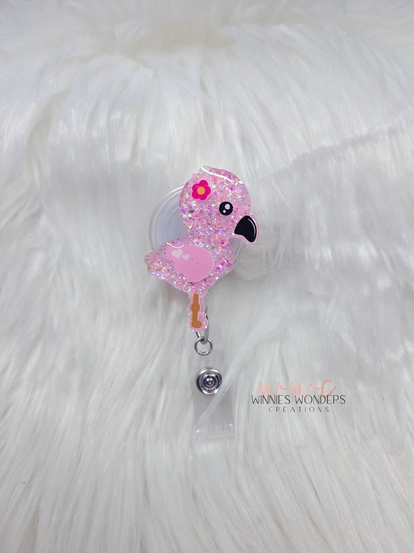 Flamingo Badge Reel