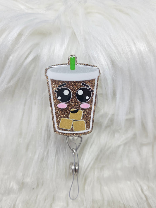 Iced Coffee Badge Reel