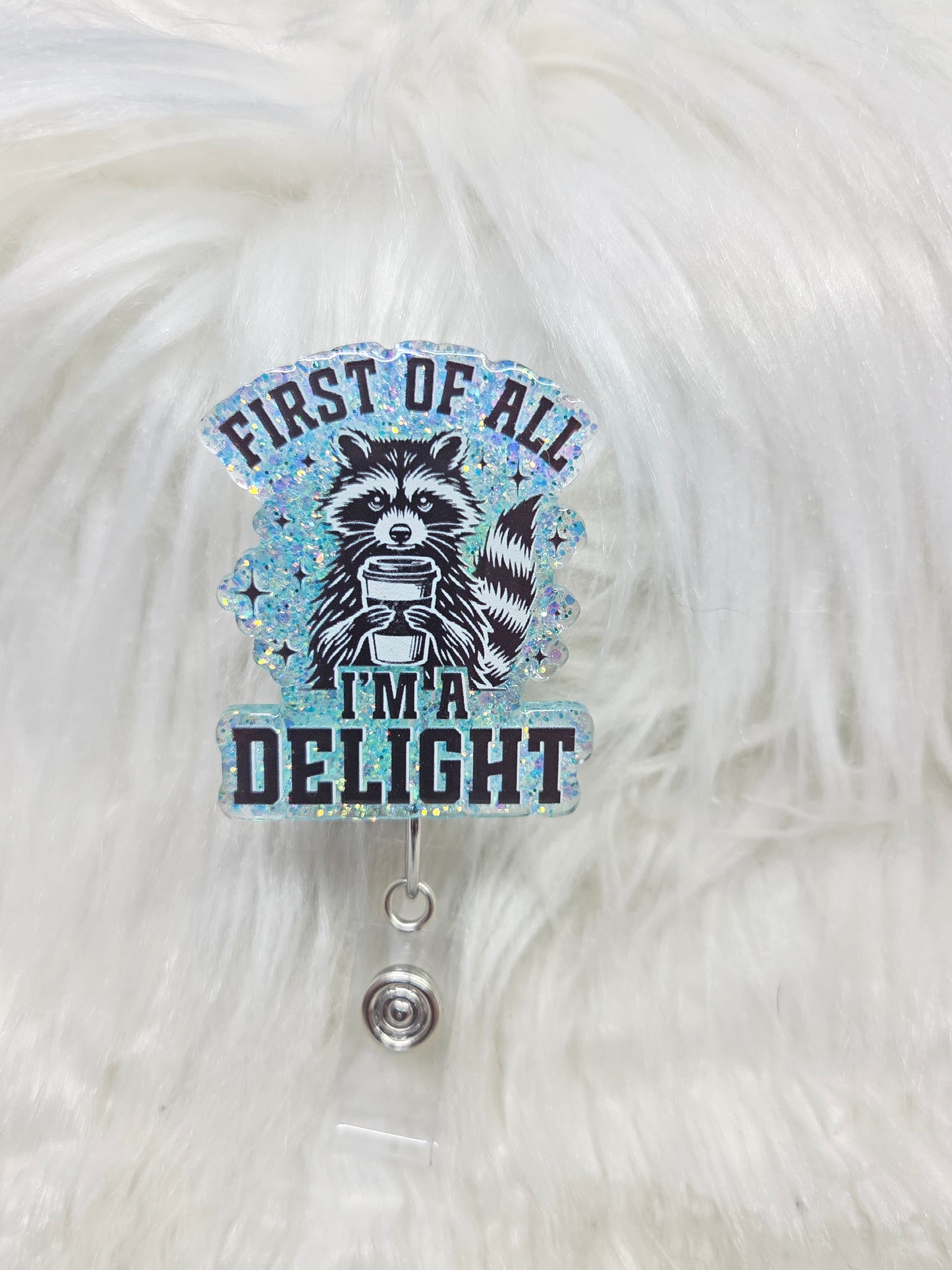 First of all ima delight Badge Reel