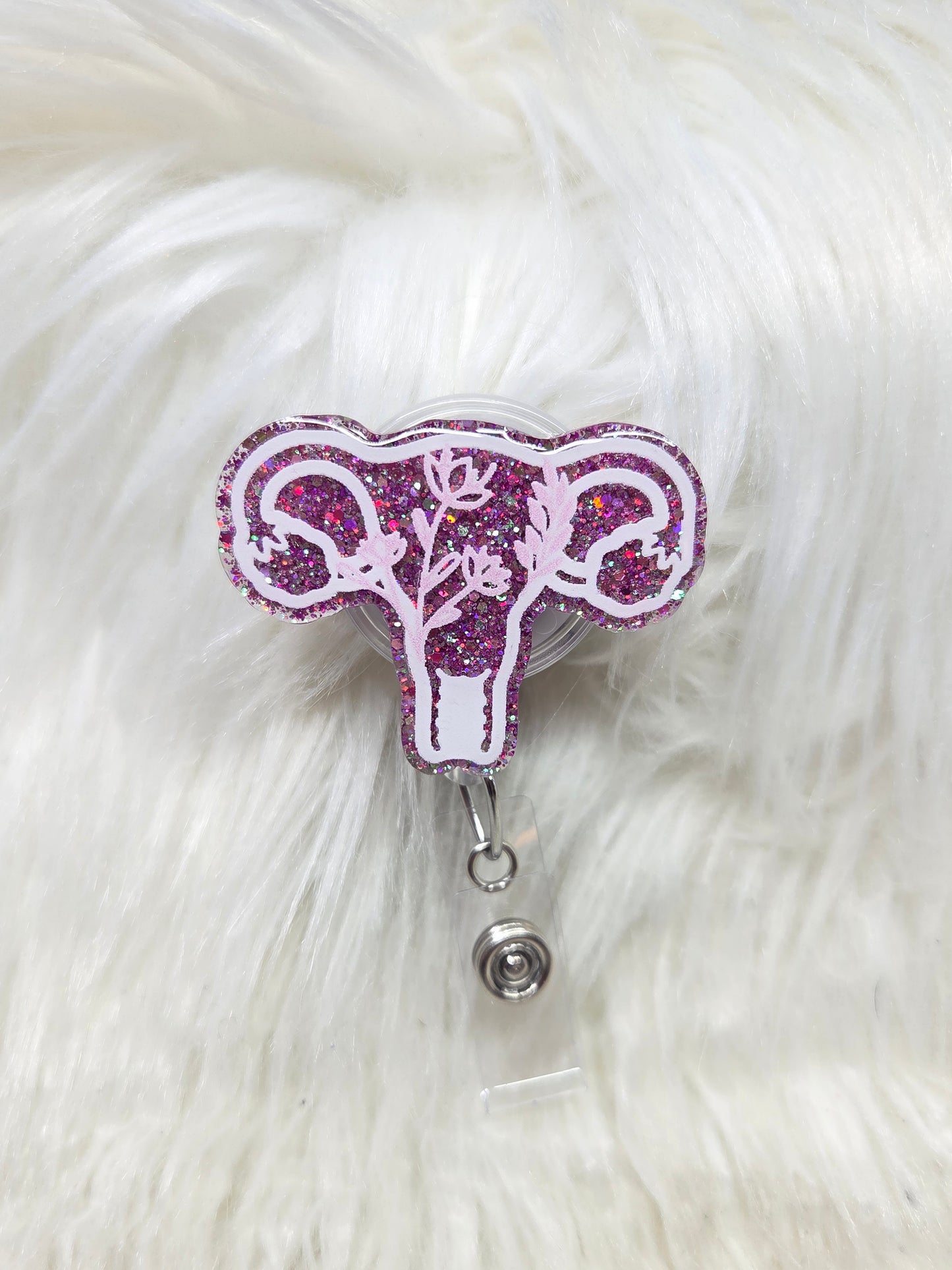 Uterus Badge Reel