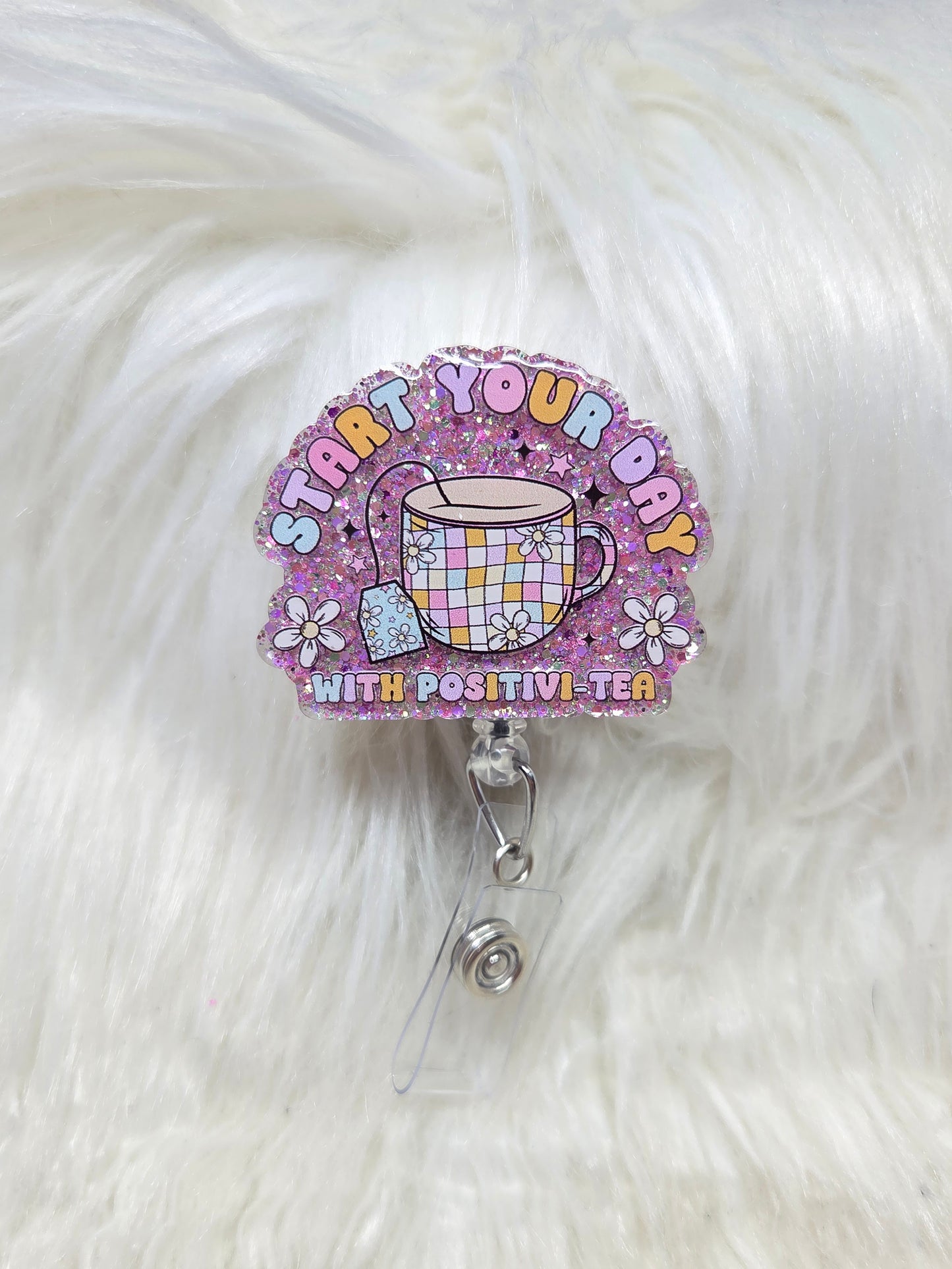 Positivi-Tea Badge Reel