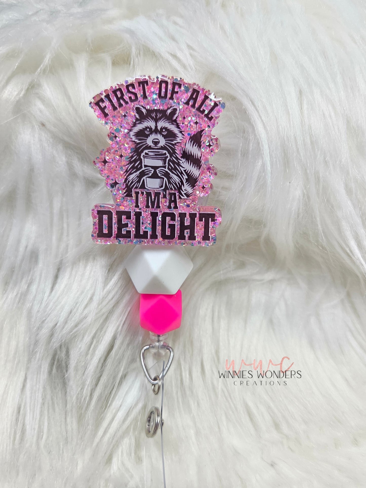 First of all ima delight Badge Reel