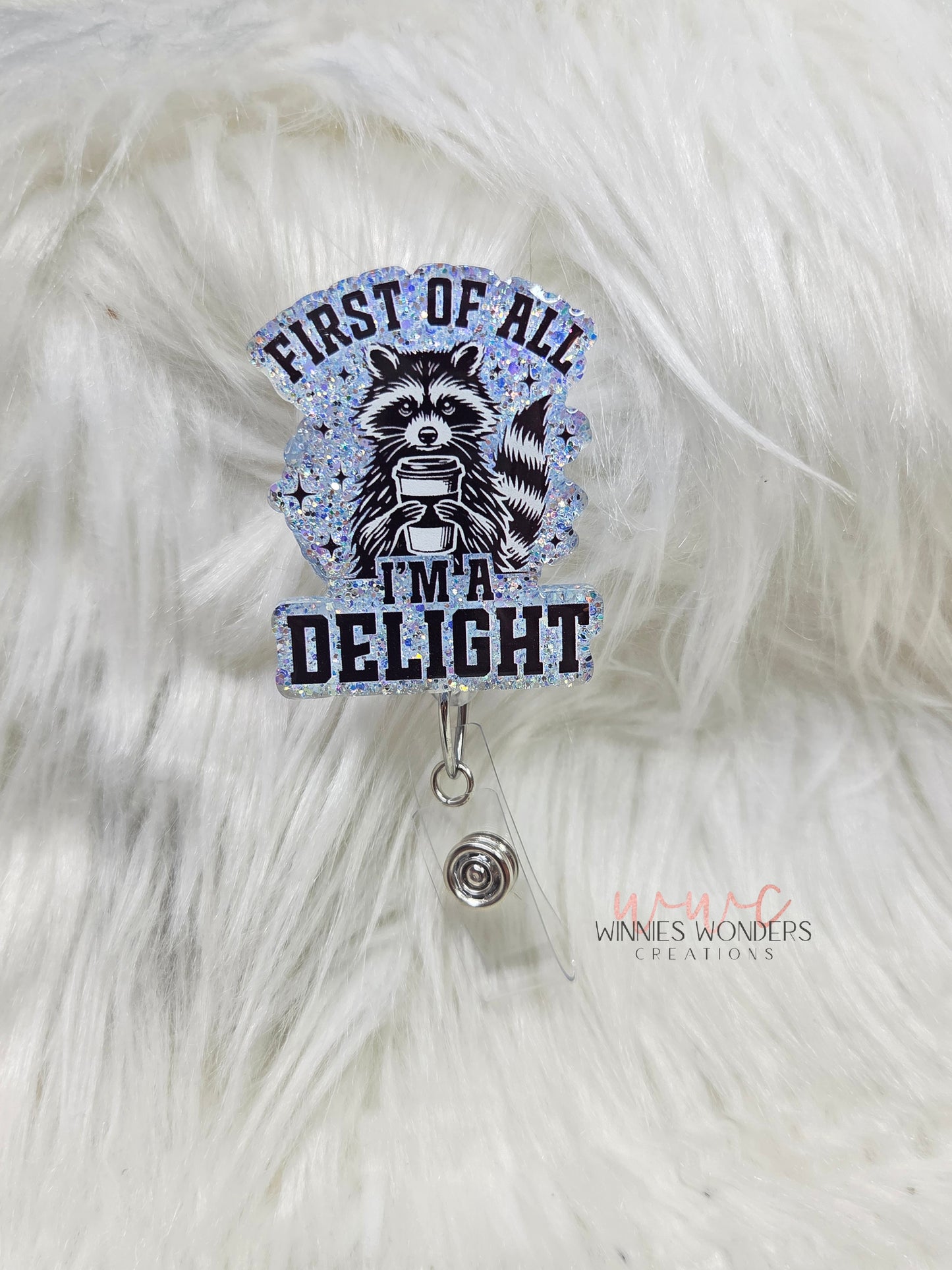 First of all ima delight Badge Reel