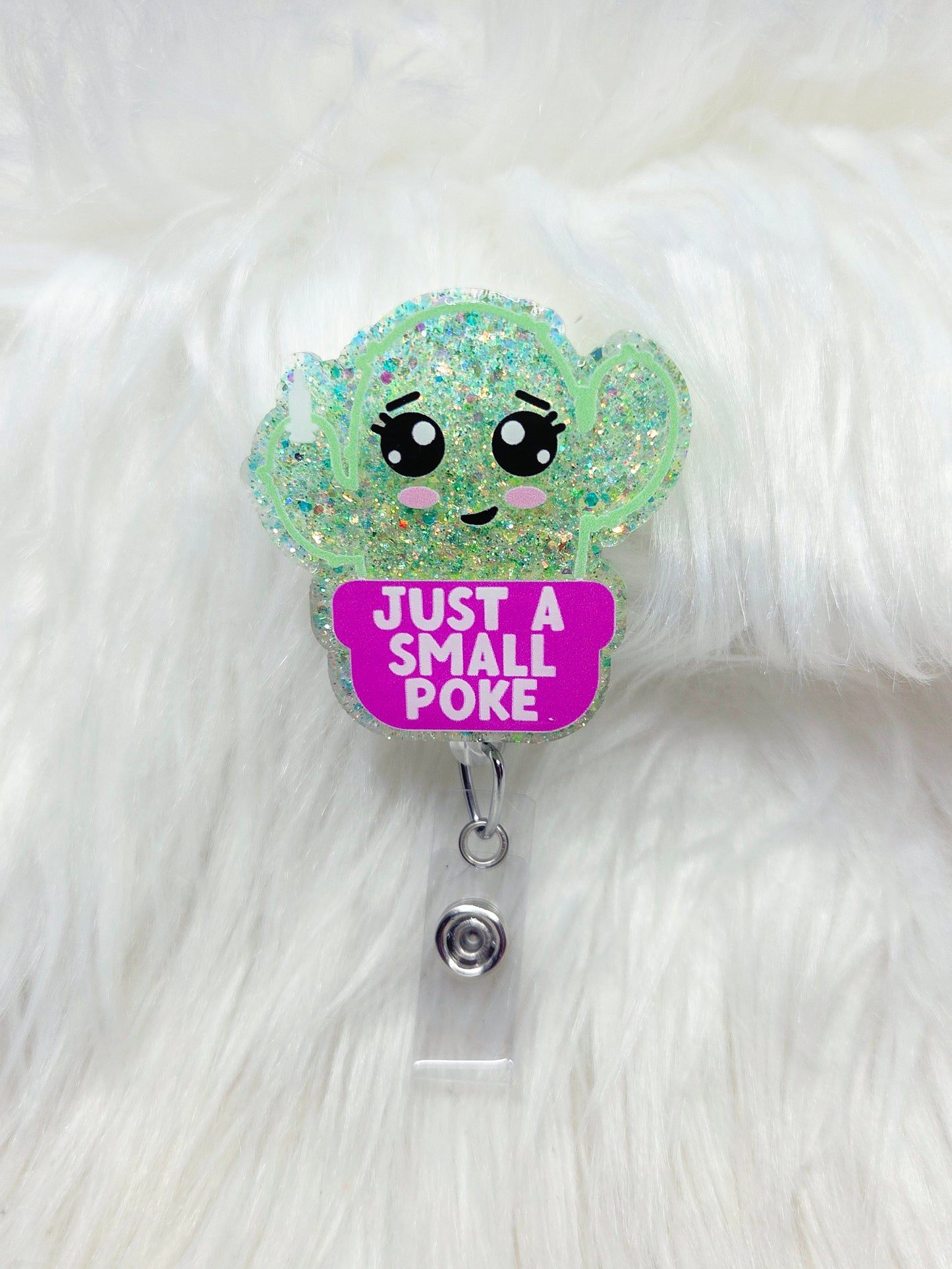 Just a Small Poke Badge Reel