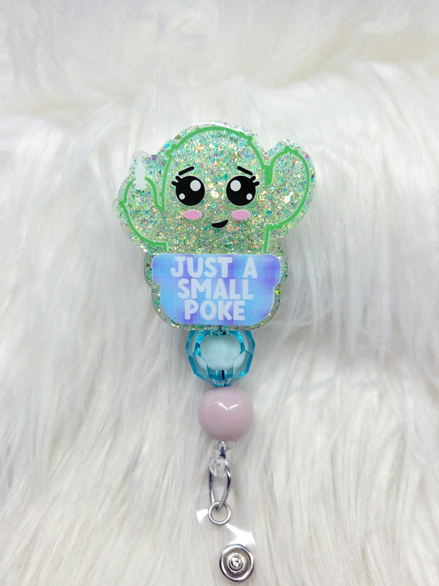 Just a Small Poke Badge Reel