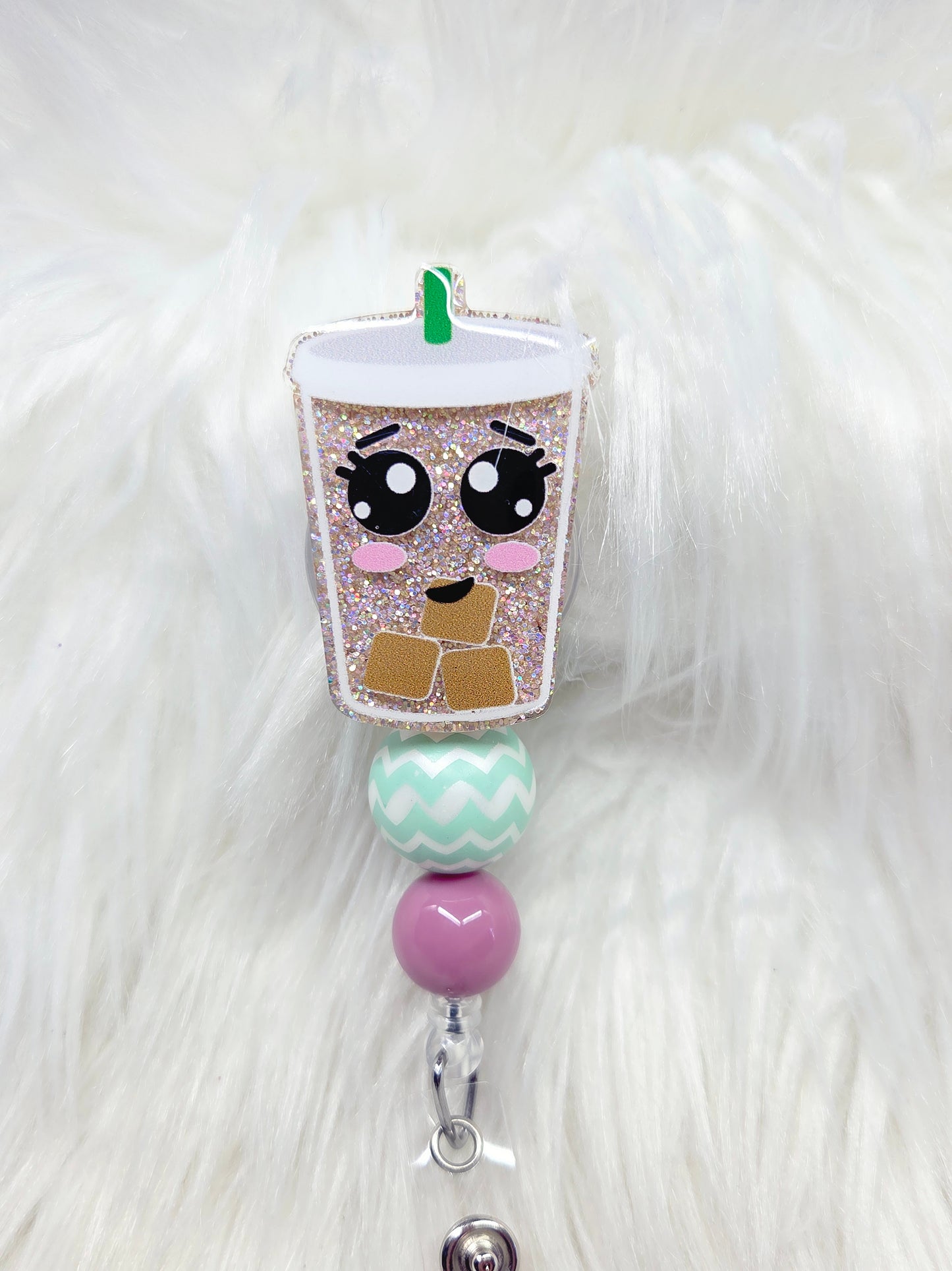 Iced Coffee Badge Reel