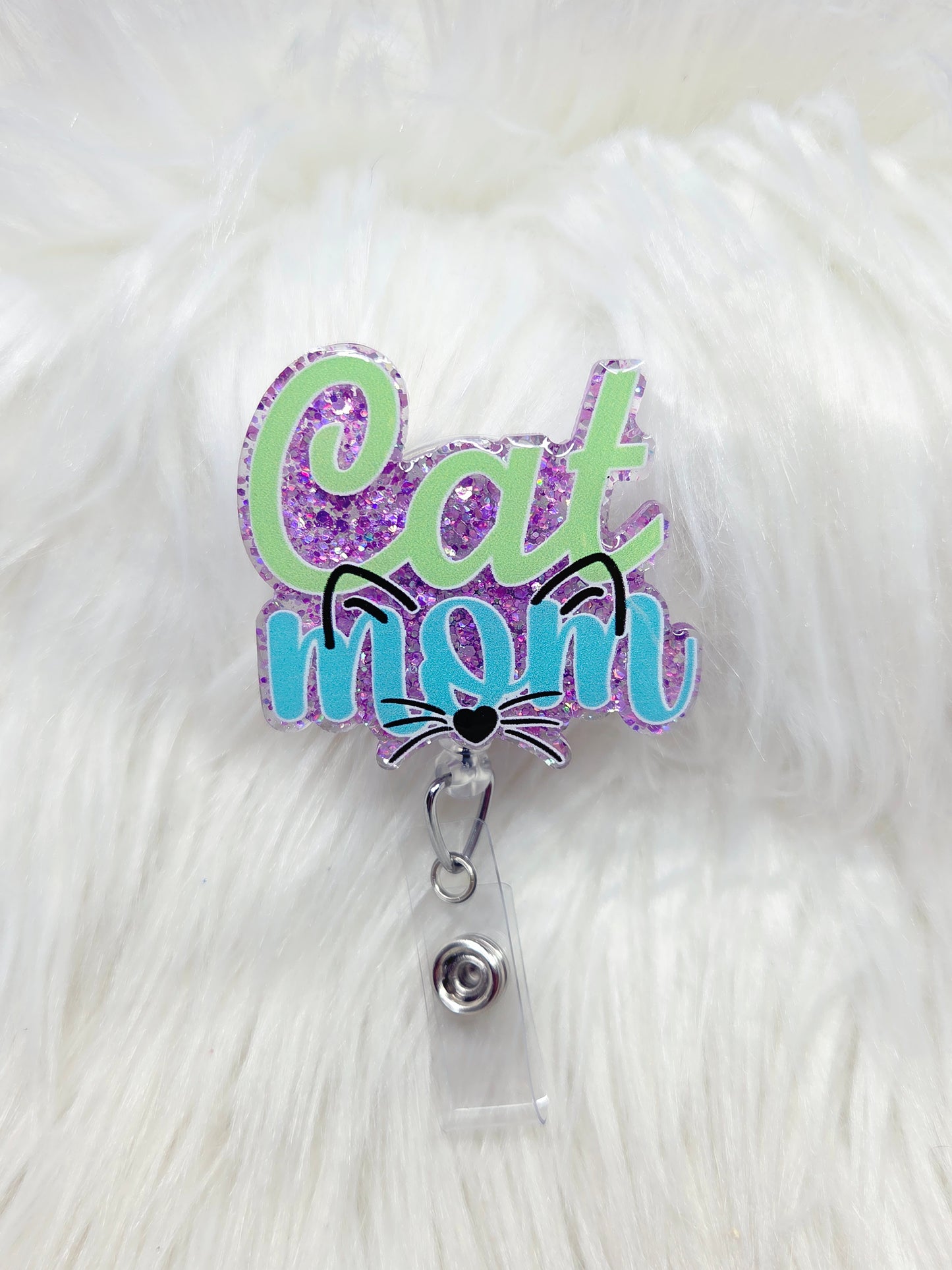 Cat Mom Badge Reel