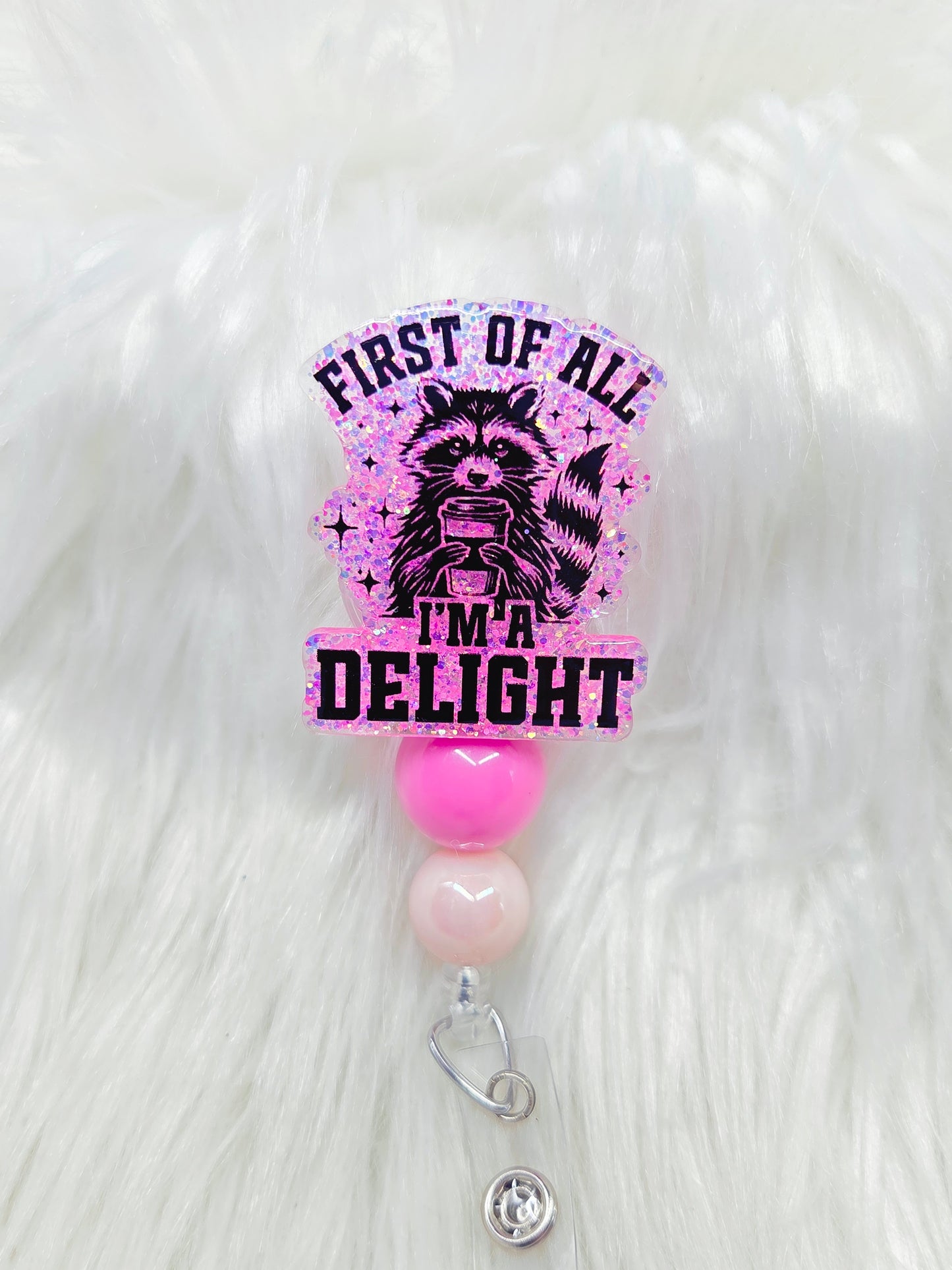 First of all ima delight Badge Reel