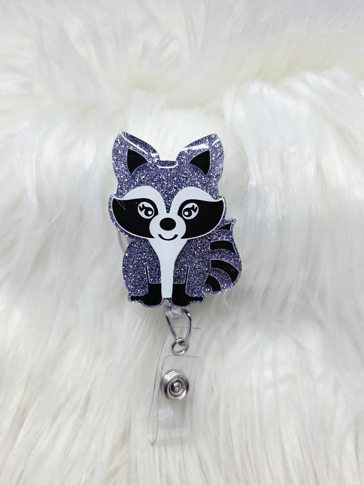 Raccoon Badge Reel