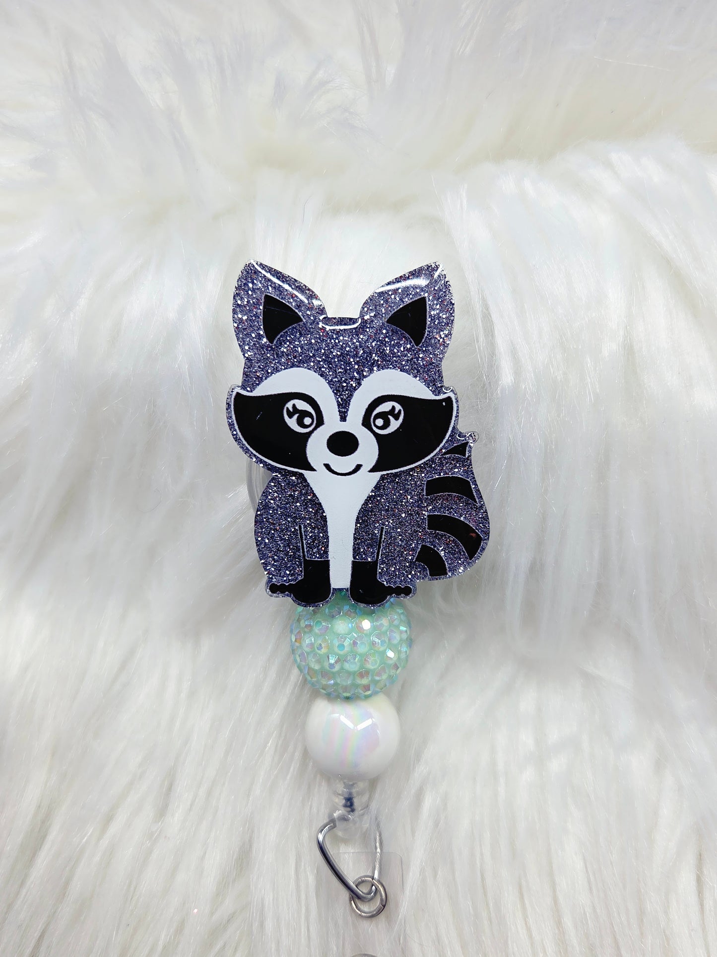 Raccoon Badge Reel