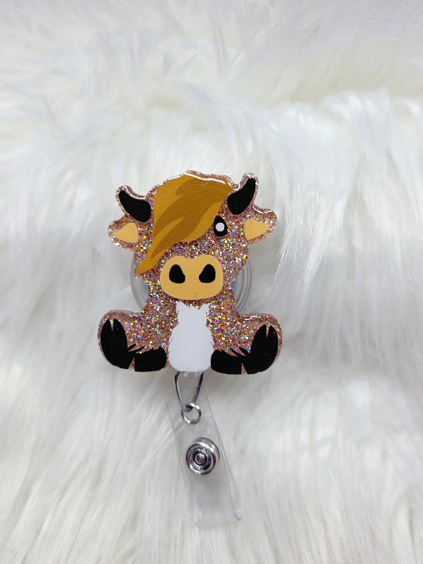 Highland Cow Badge Reel