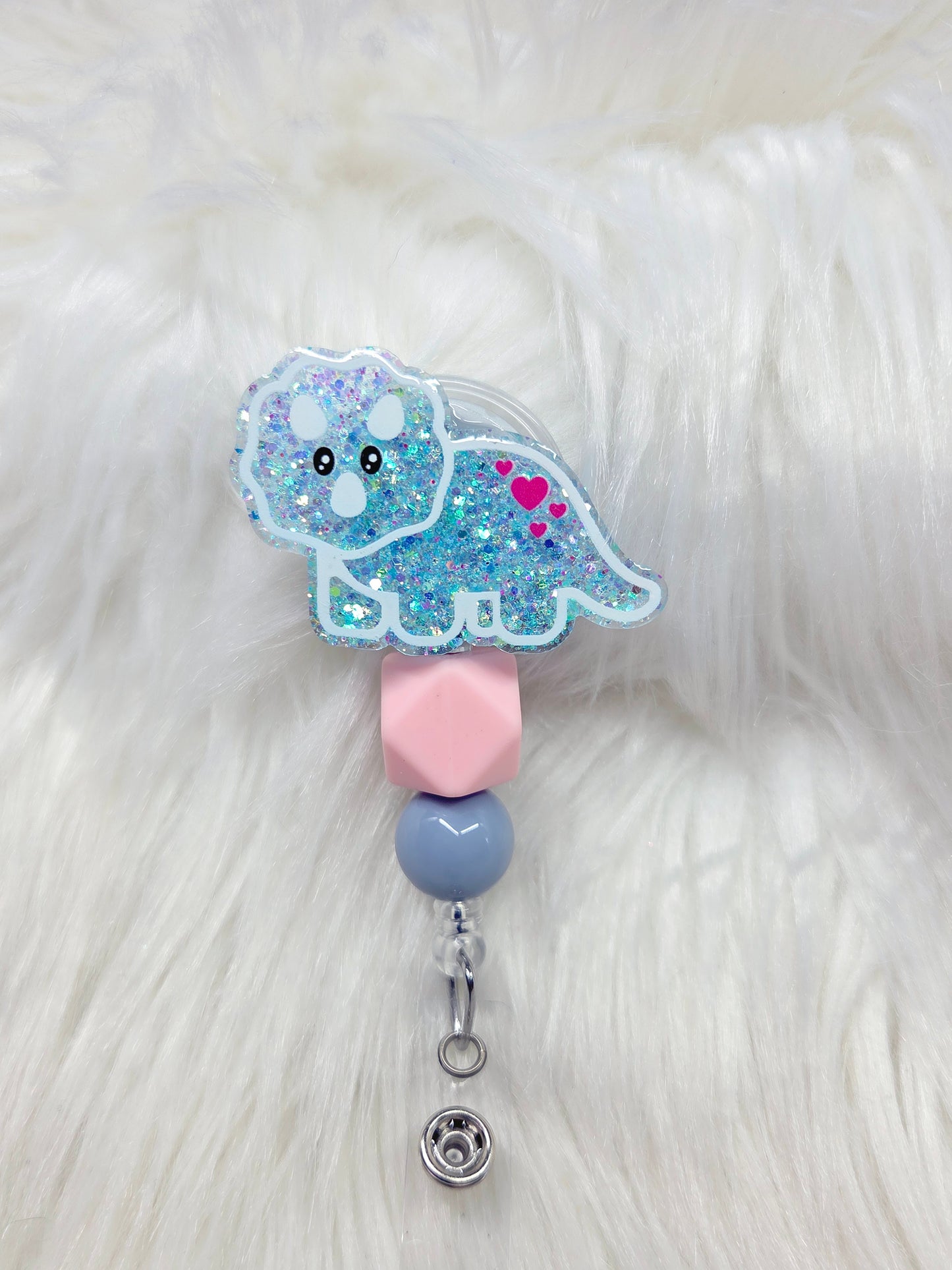 Triceratops Badge Reel