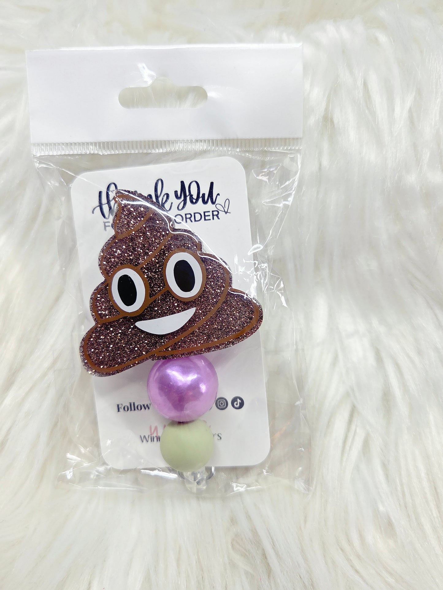 Poop Emoji Badge Reel