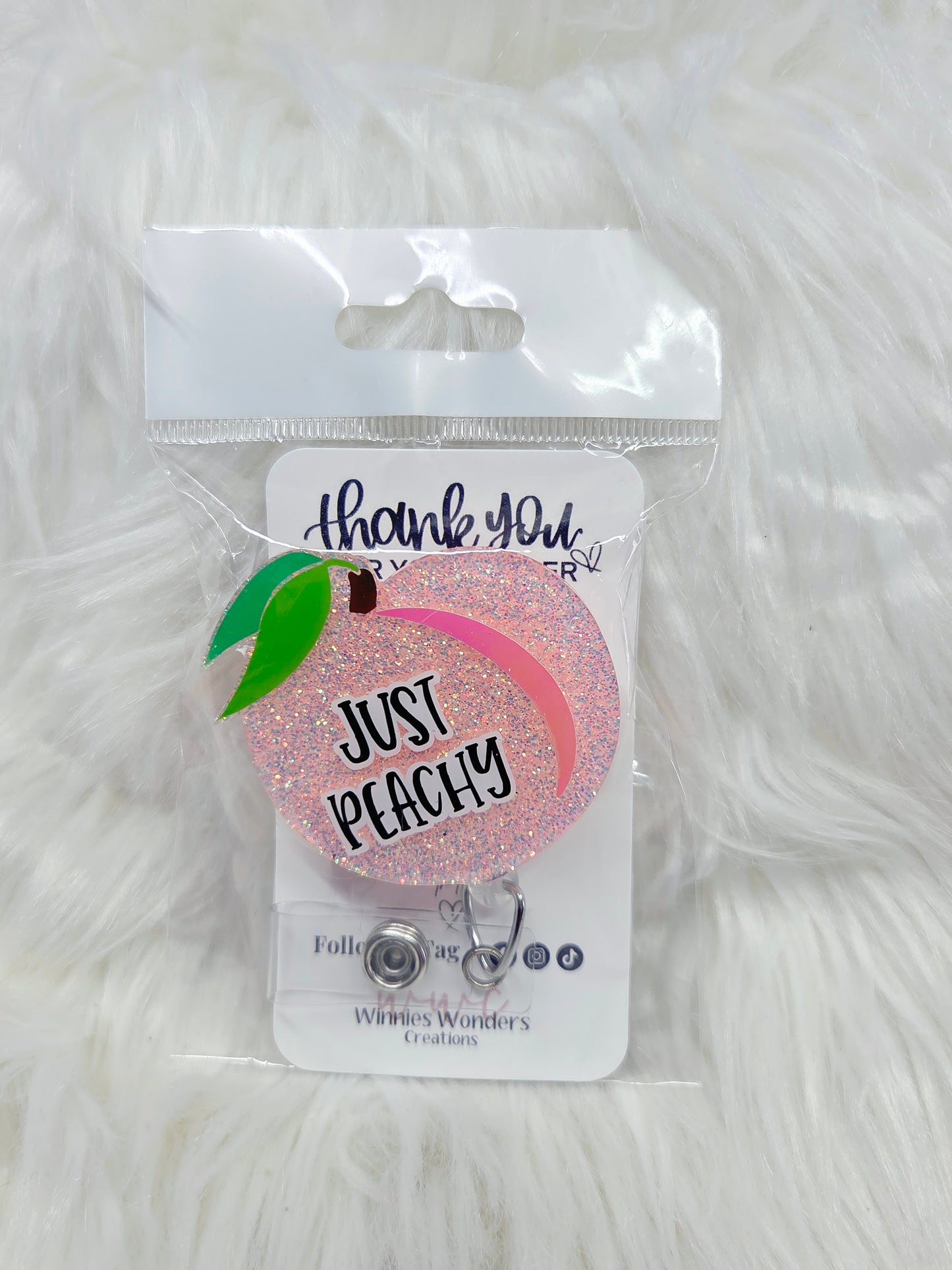 Just Peachy Badge Reel