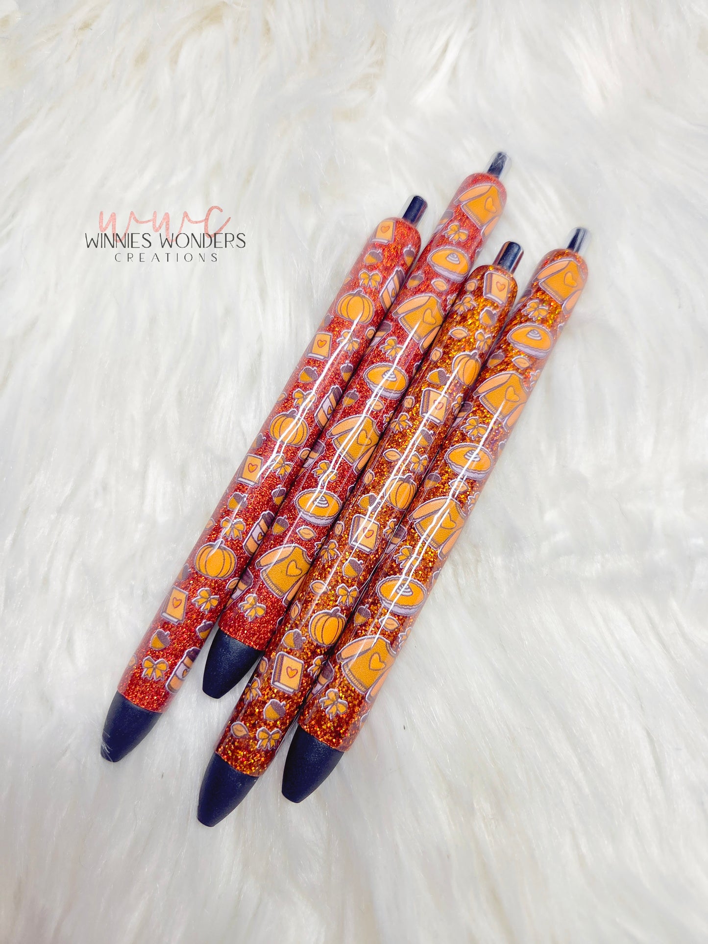 Pumpkin/ Sweater/ Pie Glitter Pens