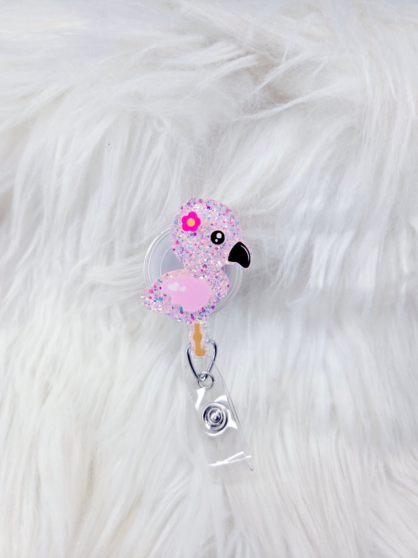 Flamingo Badge Reel